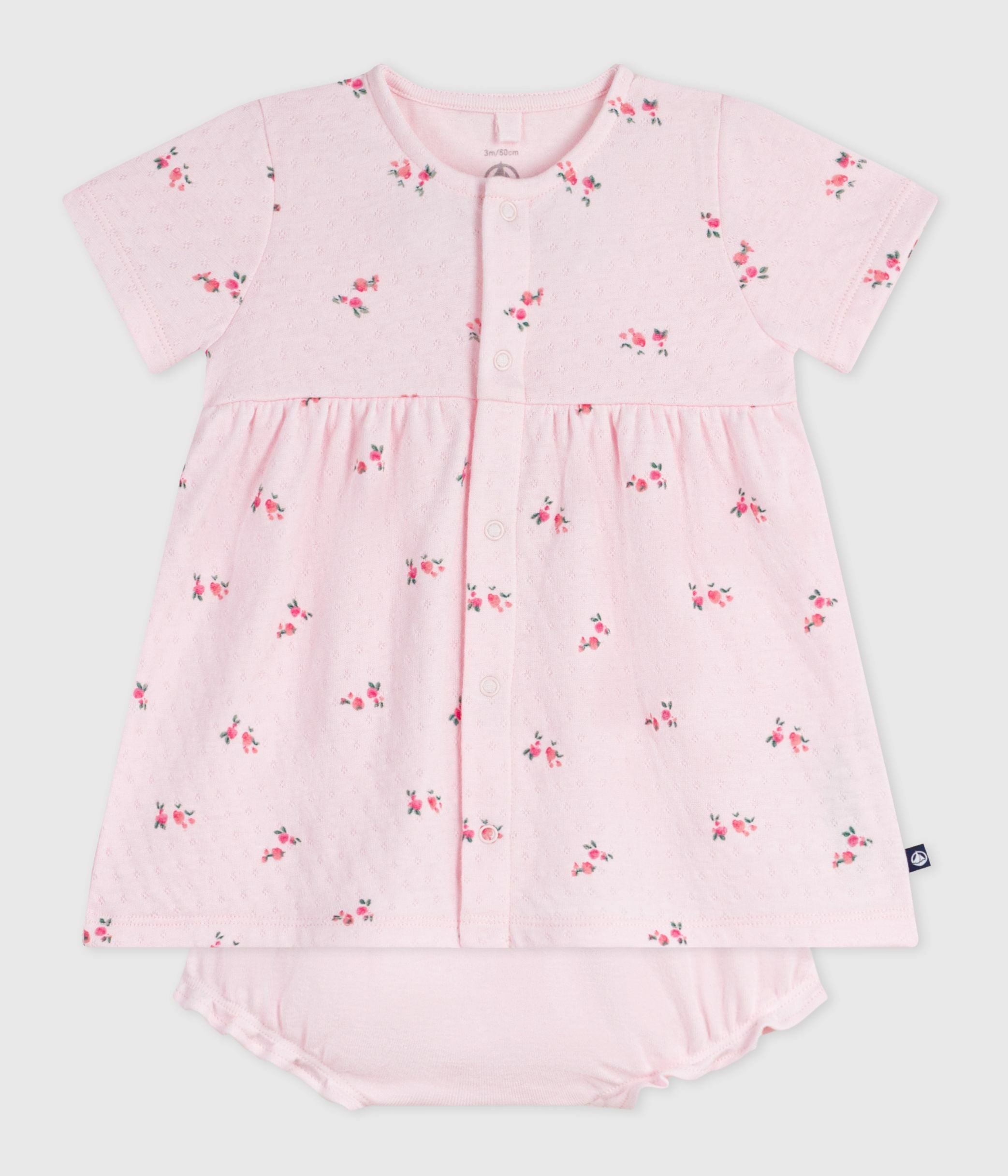 robe-bébé-en-coton-imprimé-fleurs-avec-son-bloomer