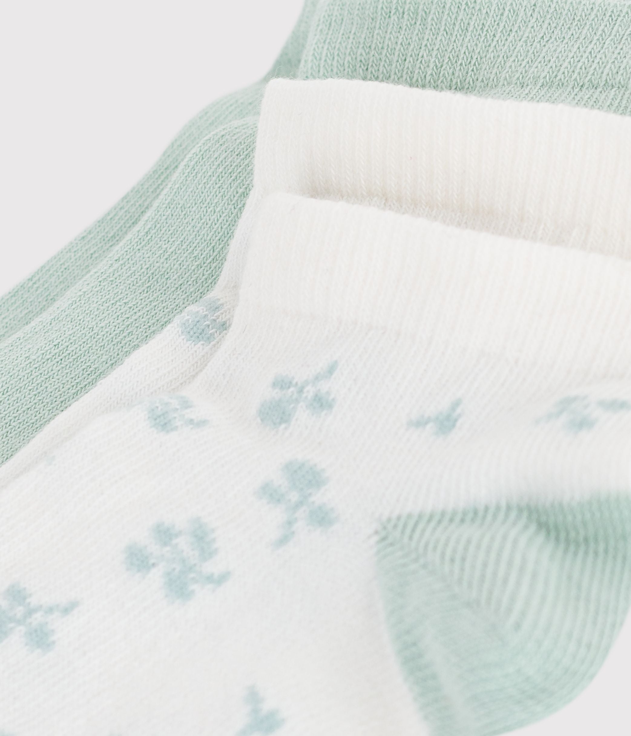 lot-de-2-paires-de-chaussettes-enfant-fille-en-coton-imprimé-à-fleurs