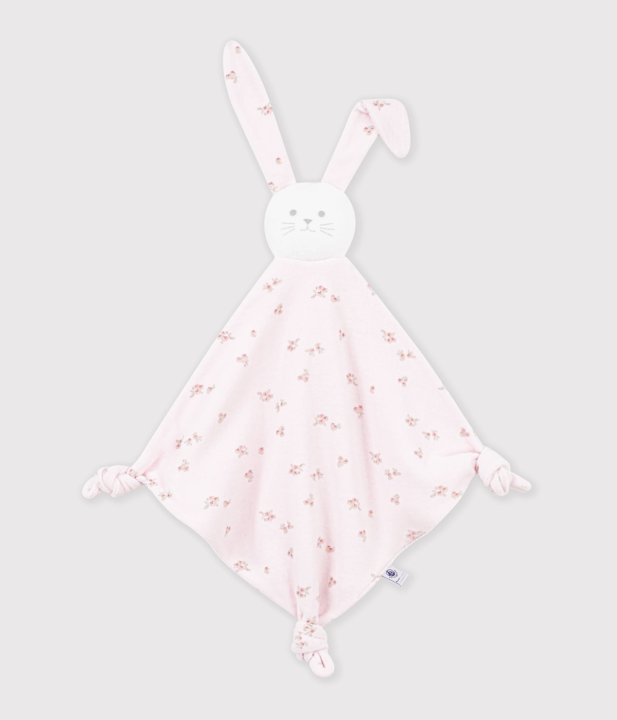 doudou-bébé-en-coton-imprimé-à-fleurs