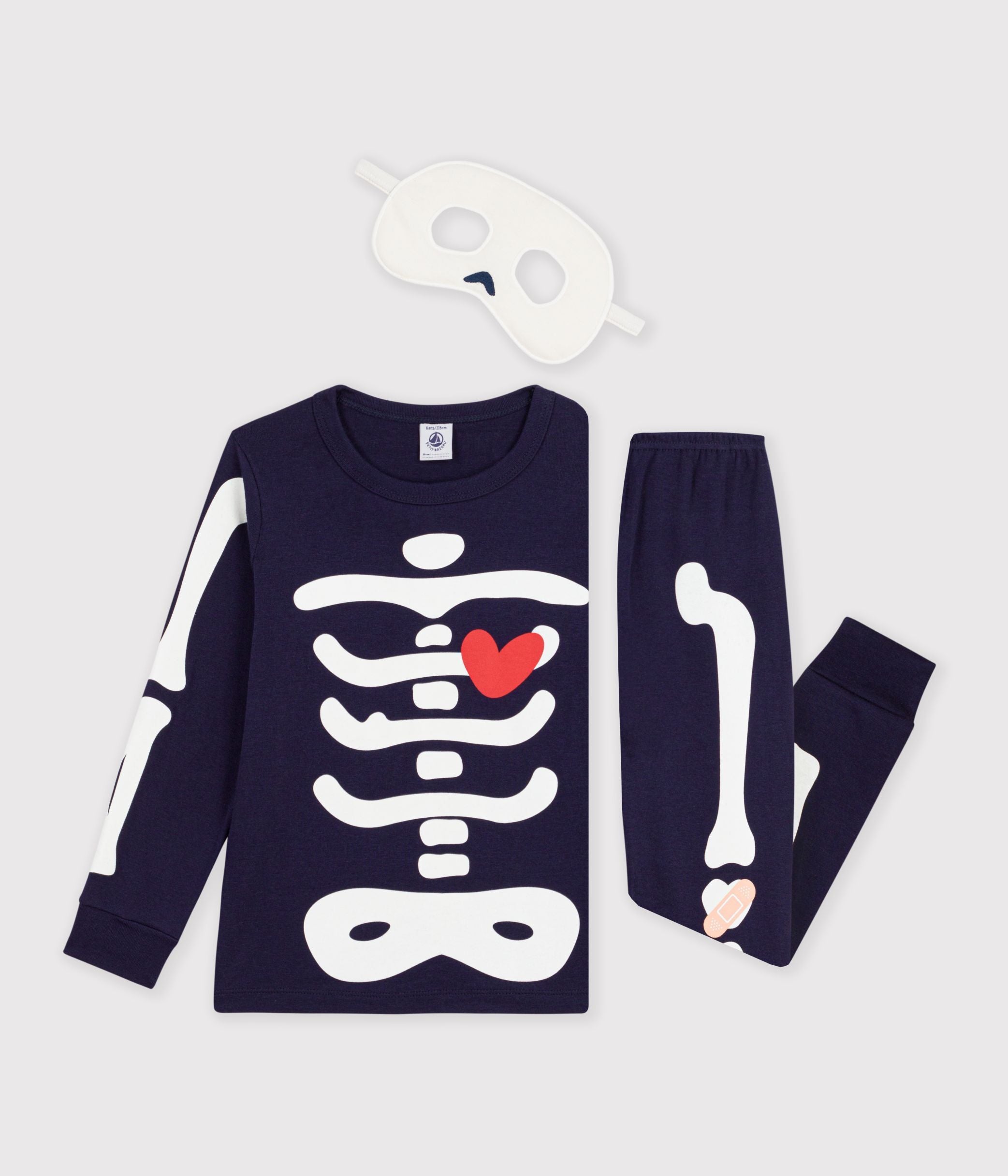 pyjama-déguisement-squelette-enfant-en-coton