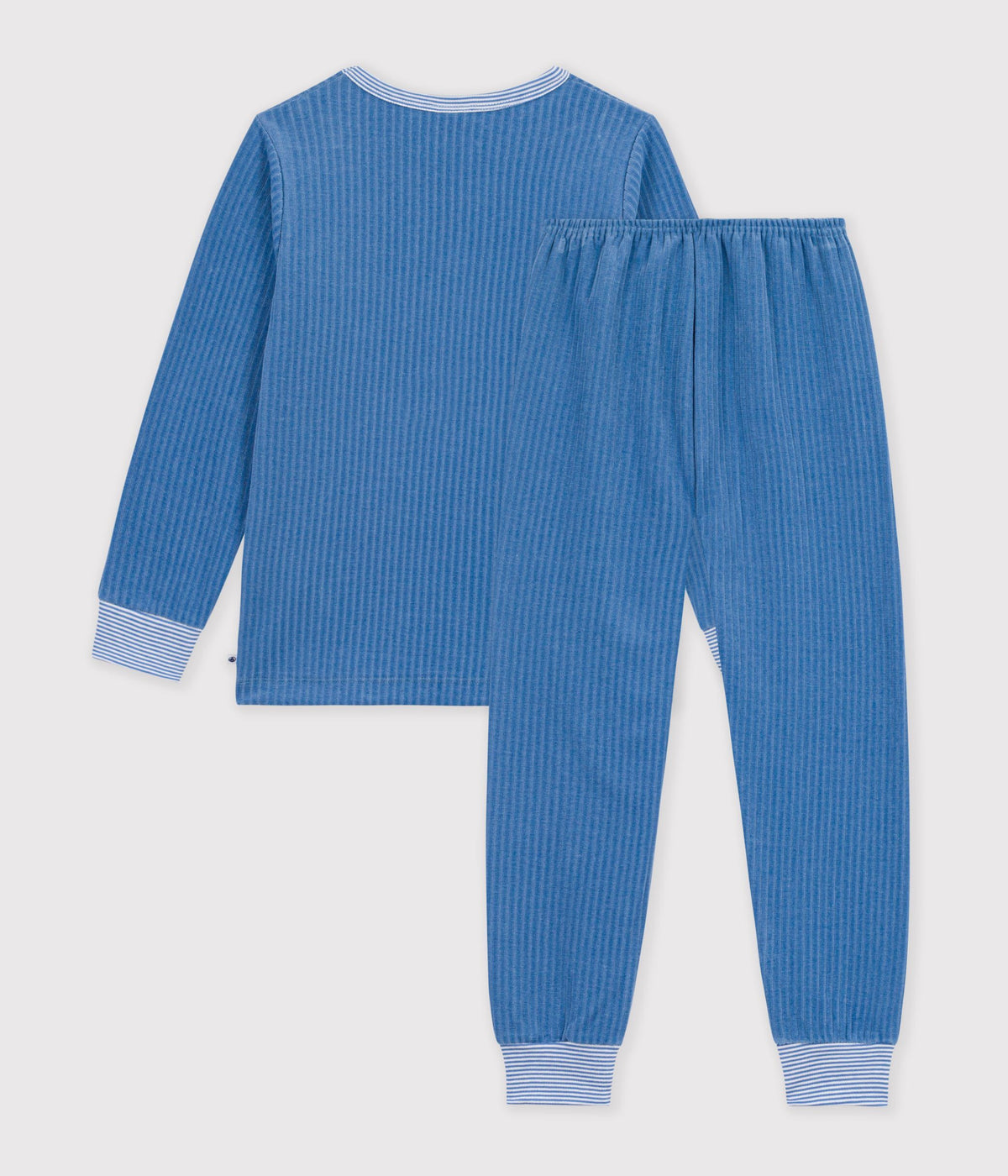 pyjama-enfant-en-velours-côtelé-uni