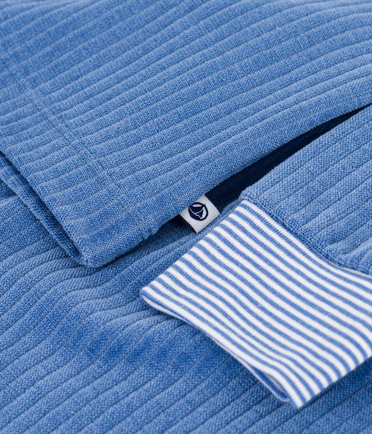 pyjama-enfant-en-velours-côtelé-uni