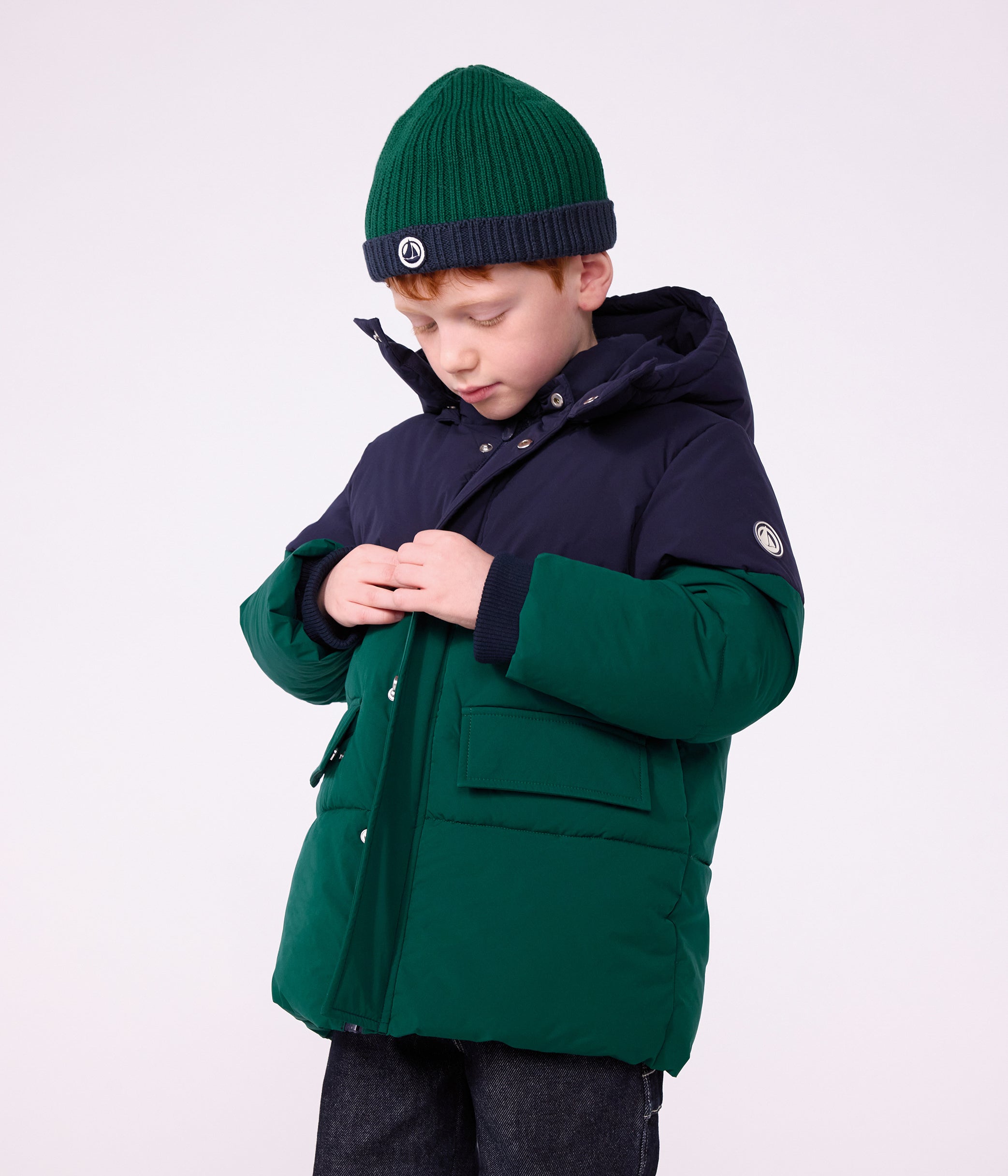 doudoune-enfant-unie-colorblock