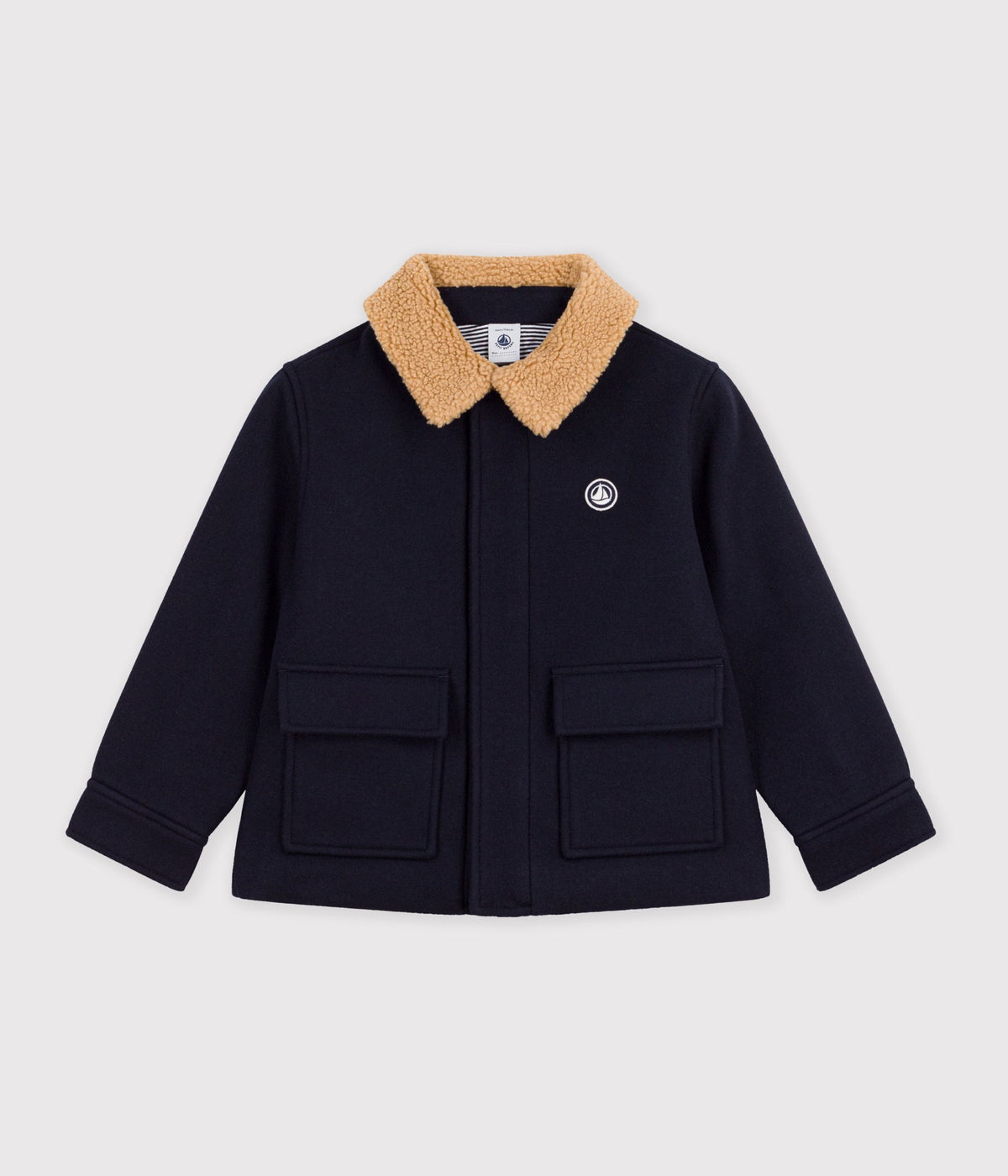 veste-esprit-caban-enfant-en-draps-de-laine-uni
