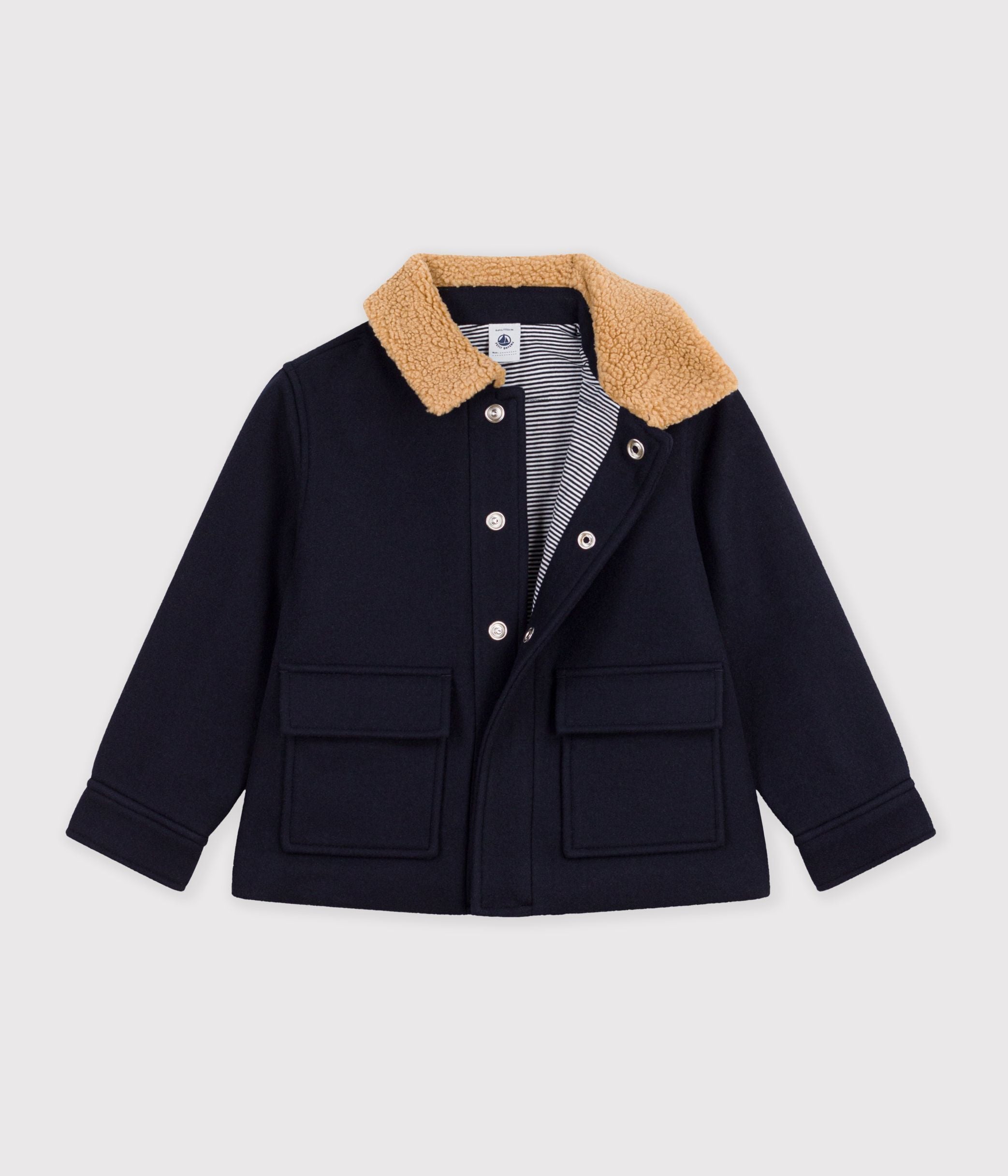 veste-esprit-caban-enfant-en-draps-de-laine-uni