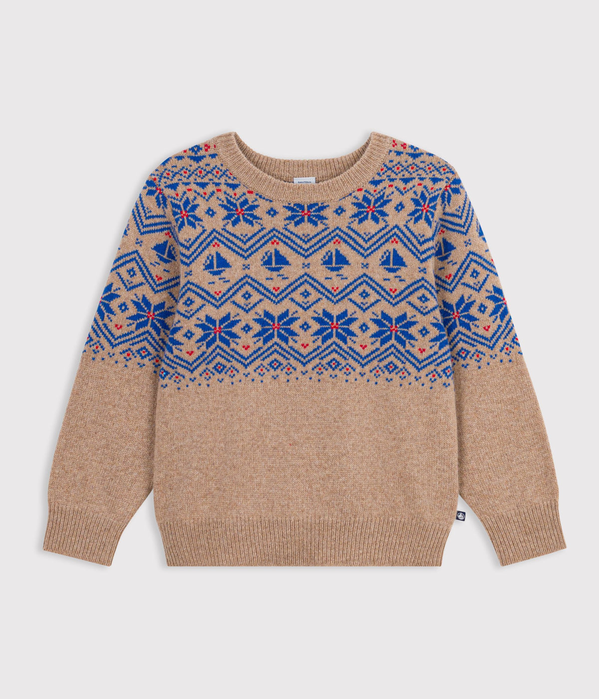 pull-jacquard-enfant-en-laine-et-coton