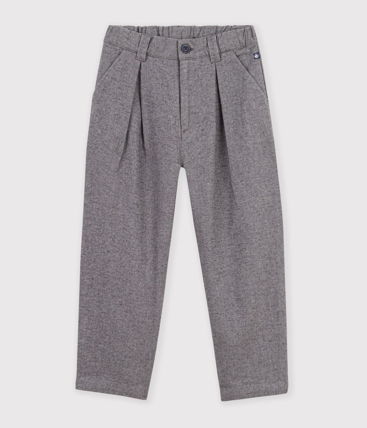 pantalon-à-pinces-enfant-en-flanelle-de-coton