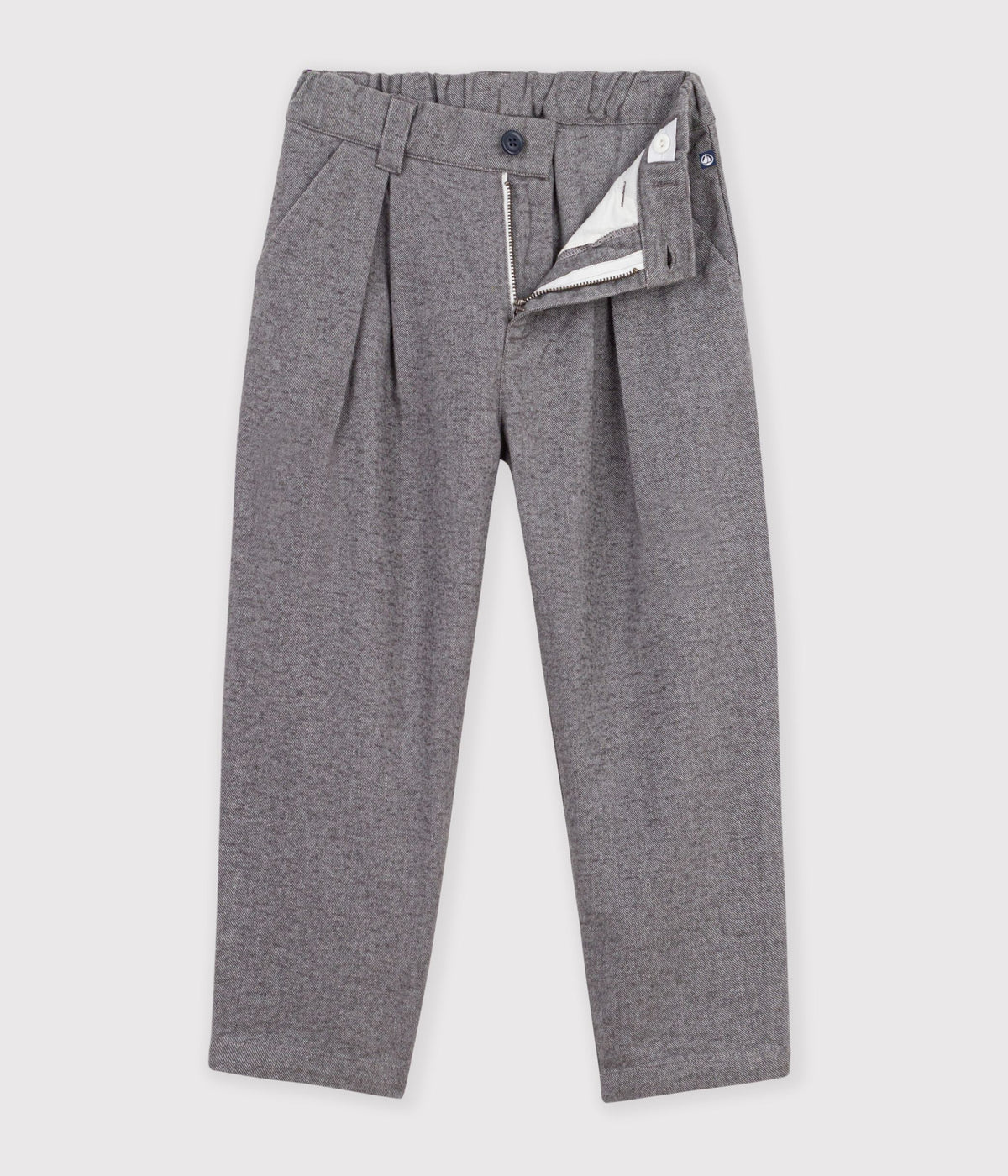 pantalon-à-pinces-enfant-en-flanelle-de-coton