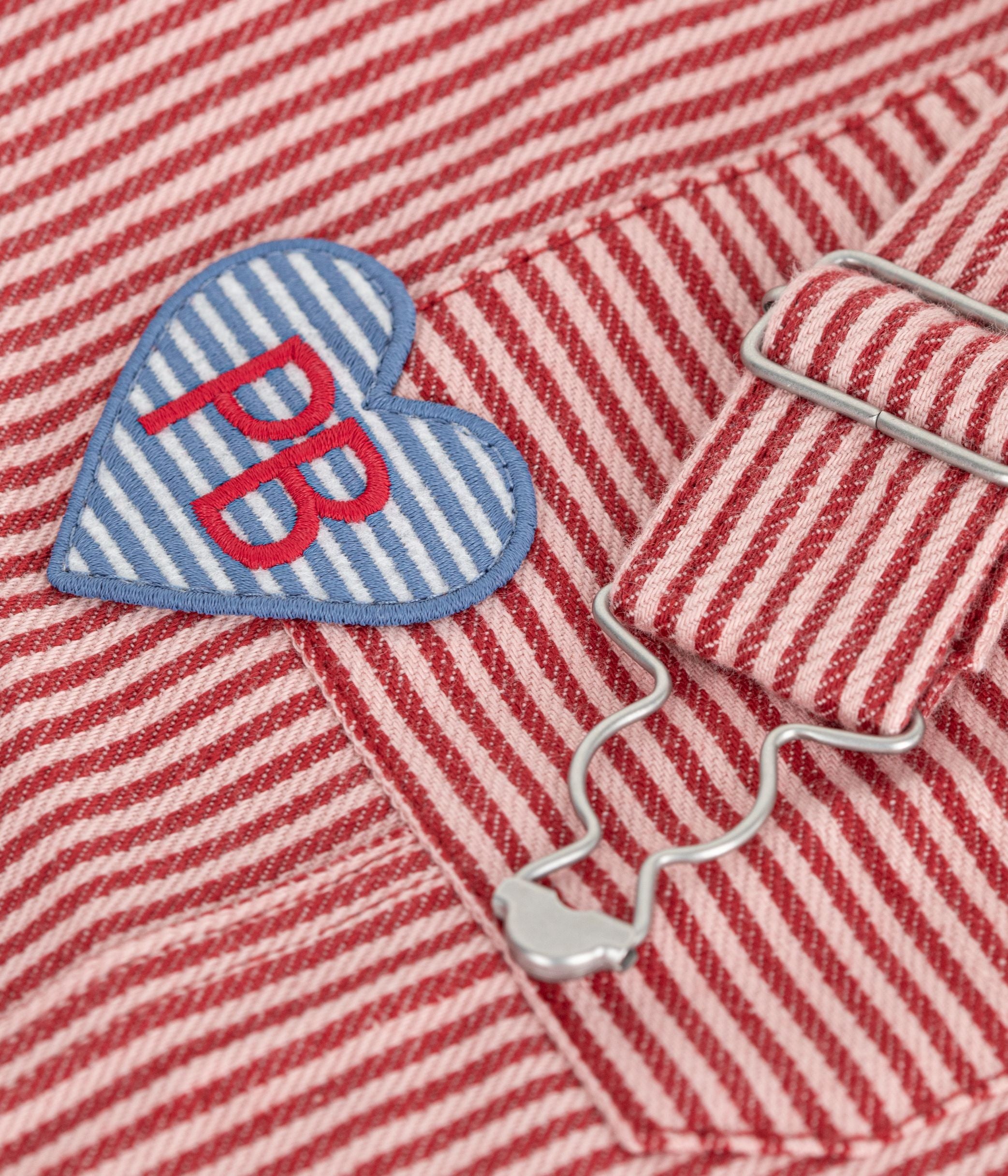 robe-salopette-enfant-en-coton-à-rayures