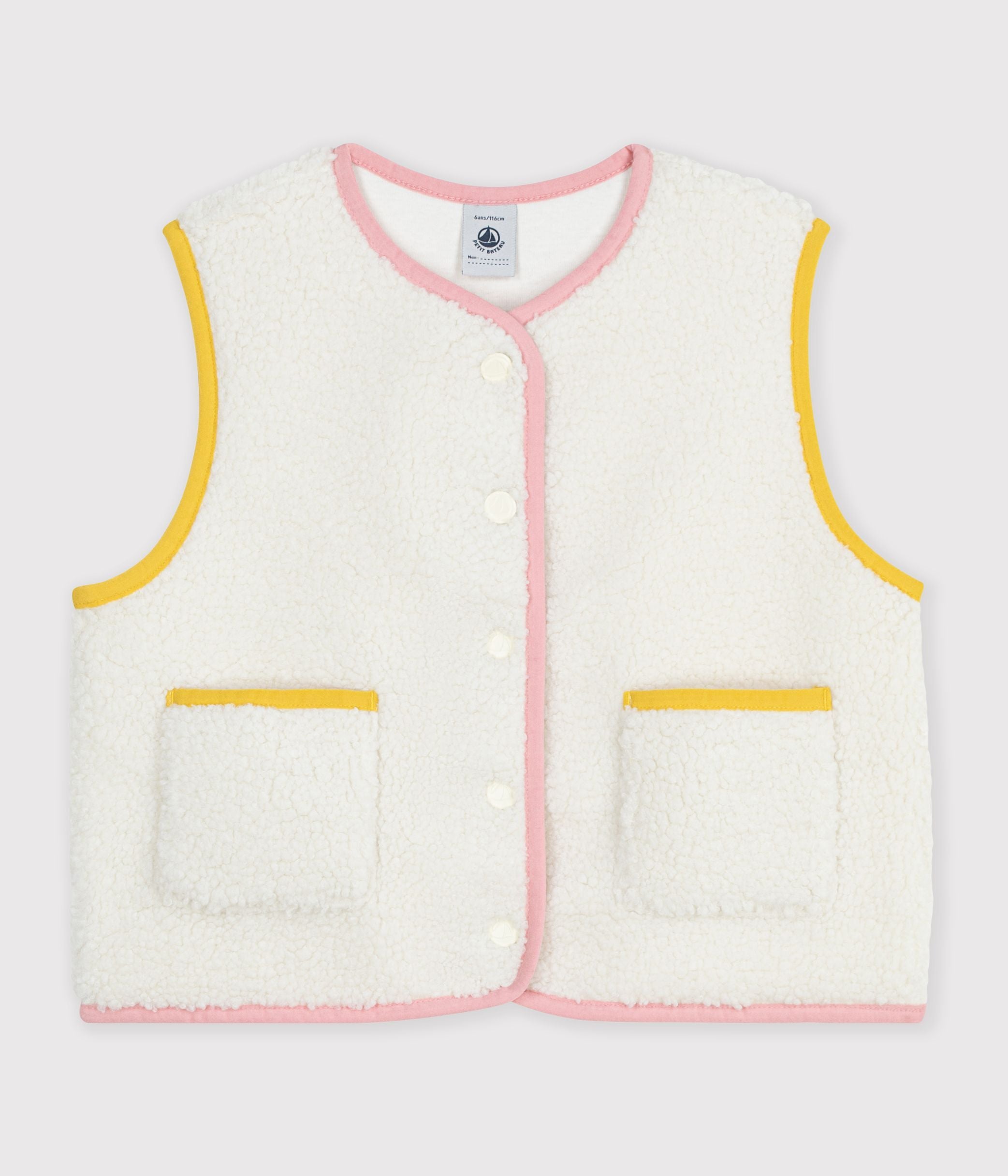 gilet-enfant-en-sherpa-sans-manches-uni