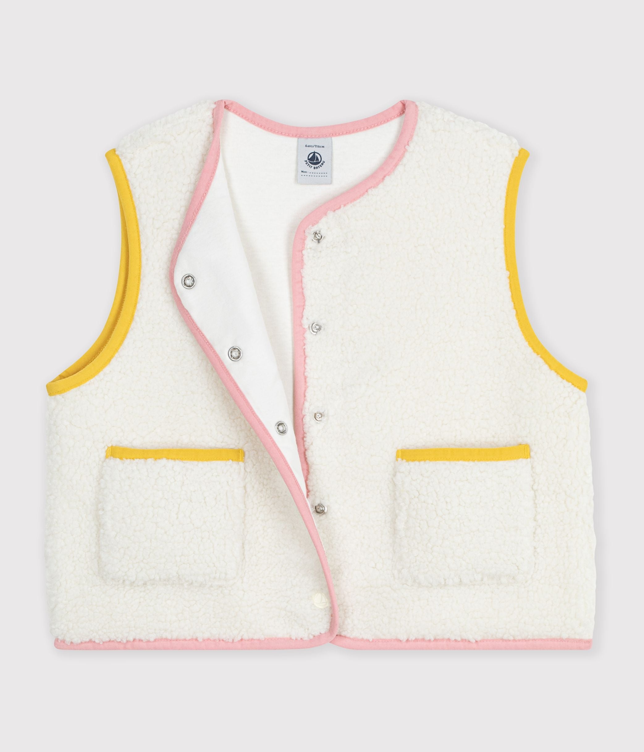 gilet-enfant-en-sherpa-sans-manches-uni