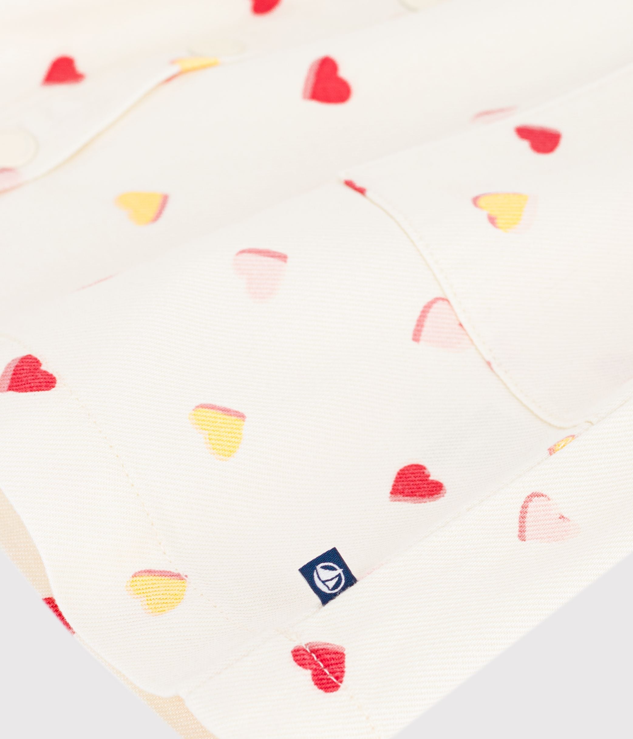 robe-enfant-en-coton-manches-courtes-imprimé-coeurs
