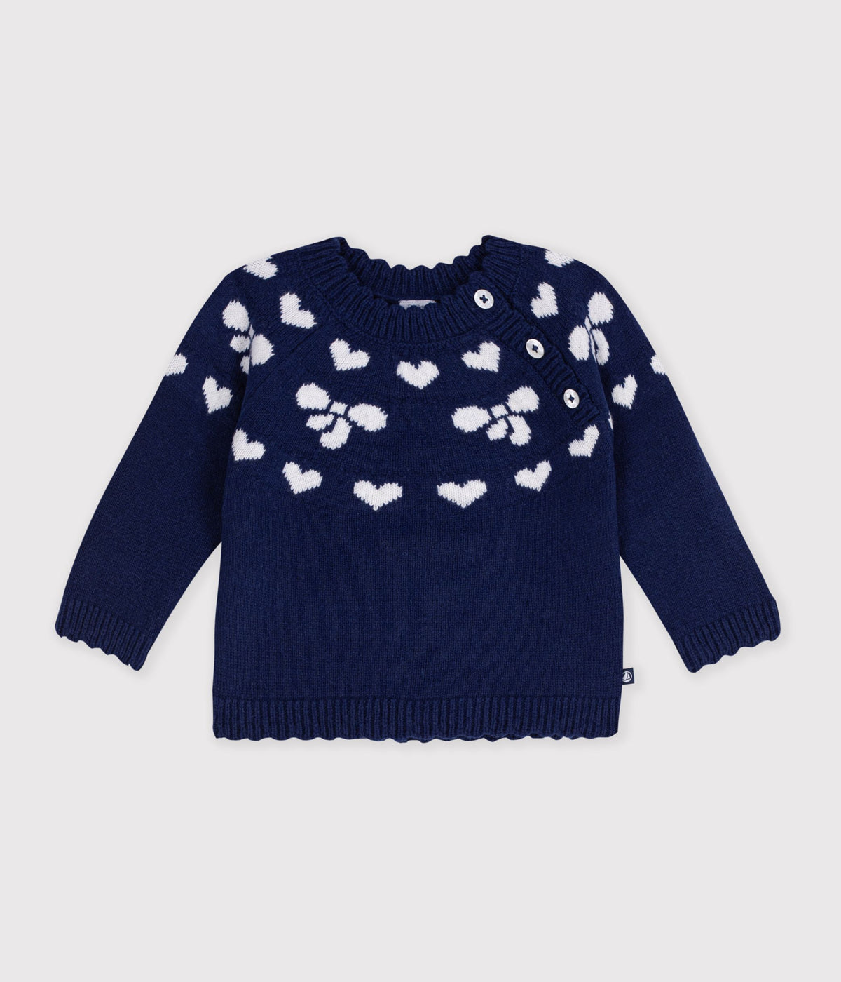 pull-bébé-en-laine-et-coton-à-motifs-noeuds