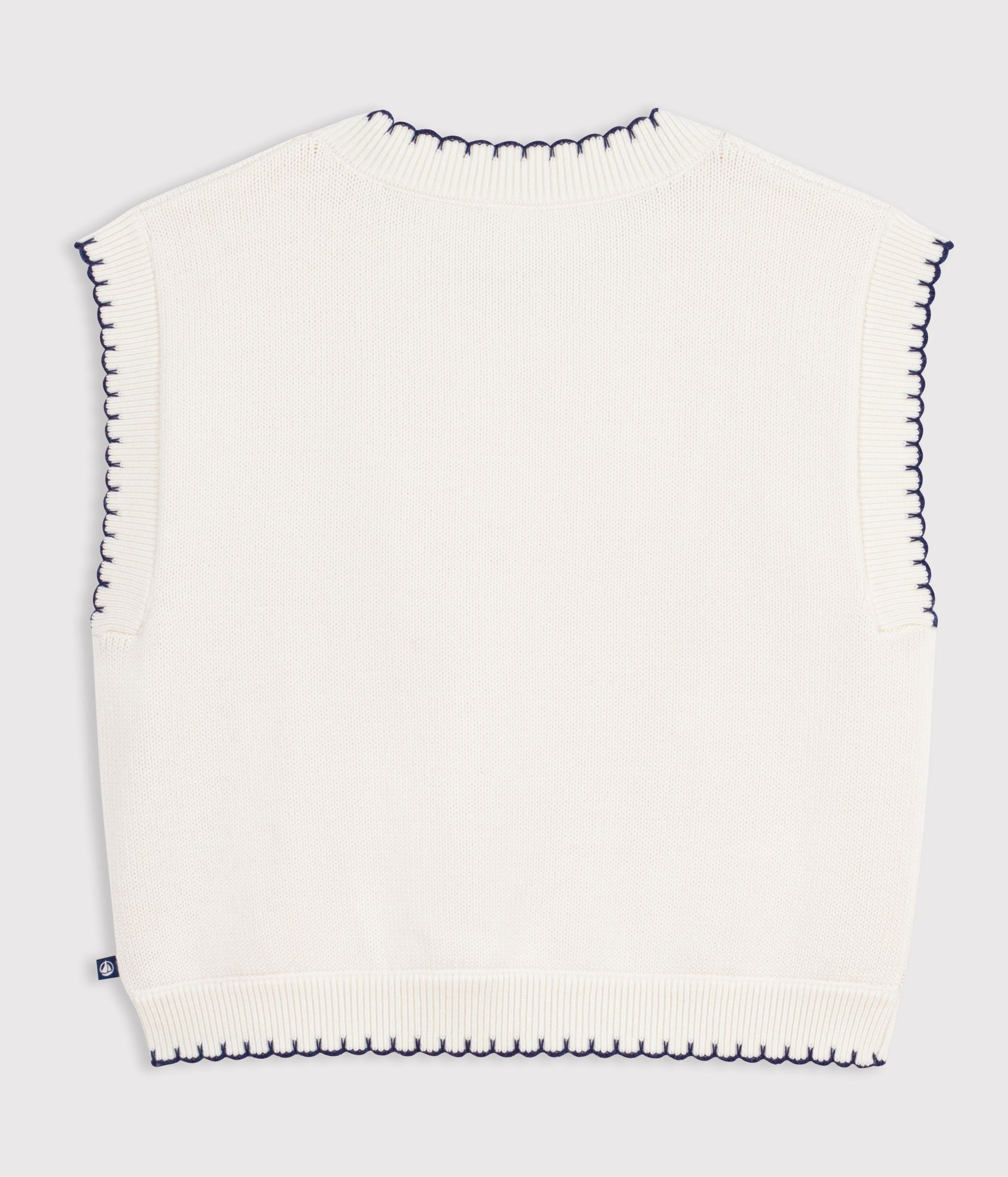 pull-à-torsades-enfant-en-laine-et-coton-sans-manche