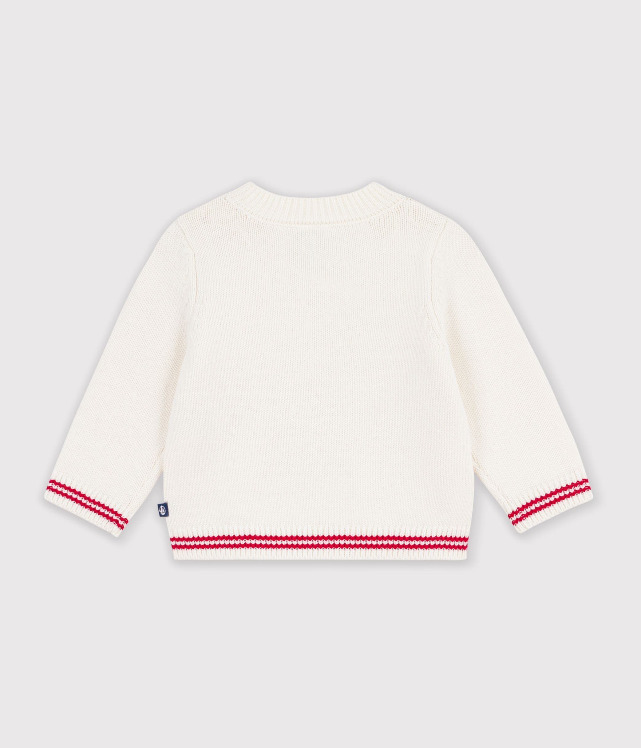 pull-bébé-en-tricot-laine-et-coton-à-motif-animalier