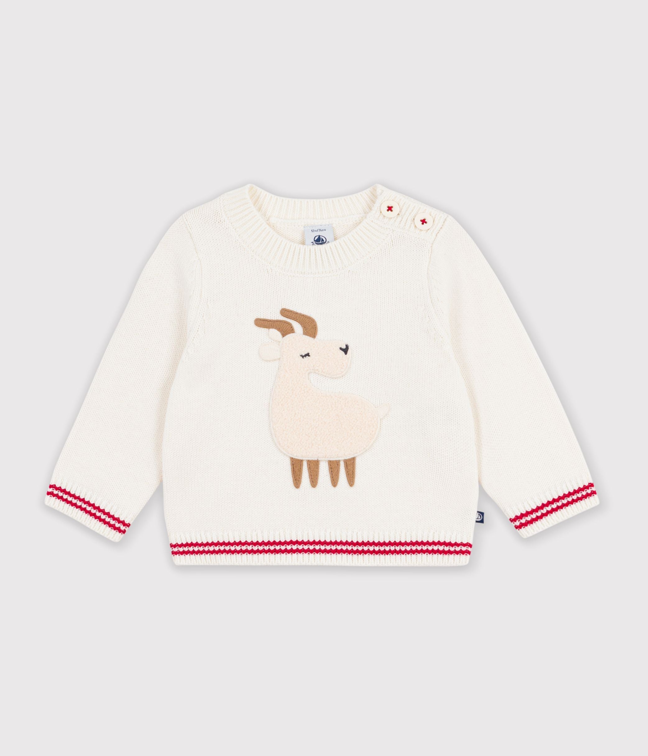 pull-bébé-en-tricot-laine-et-coton-à-motif-animalier