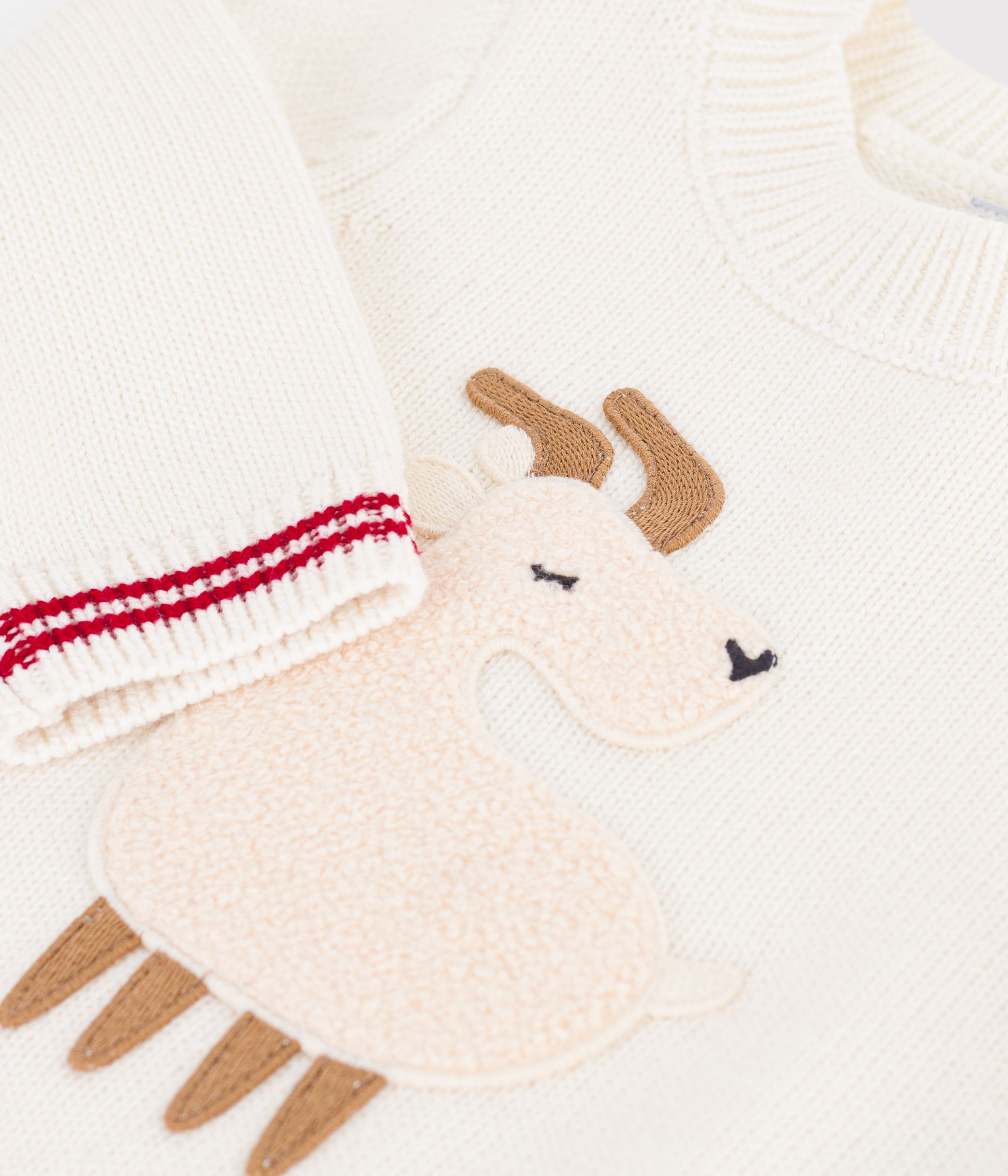 pull-bébé-en-tricot-laine-et-coton-à-motif-animalier