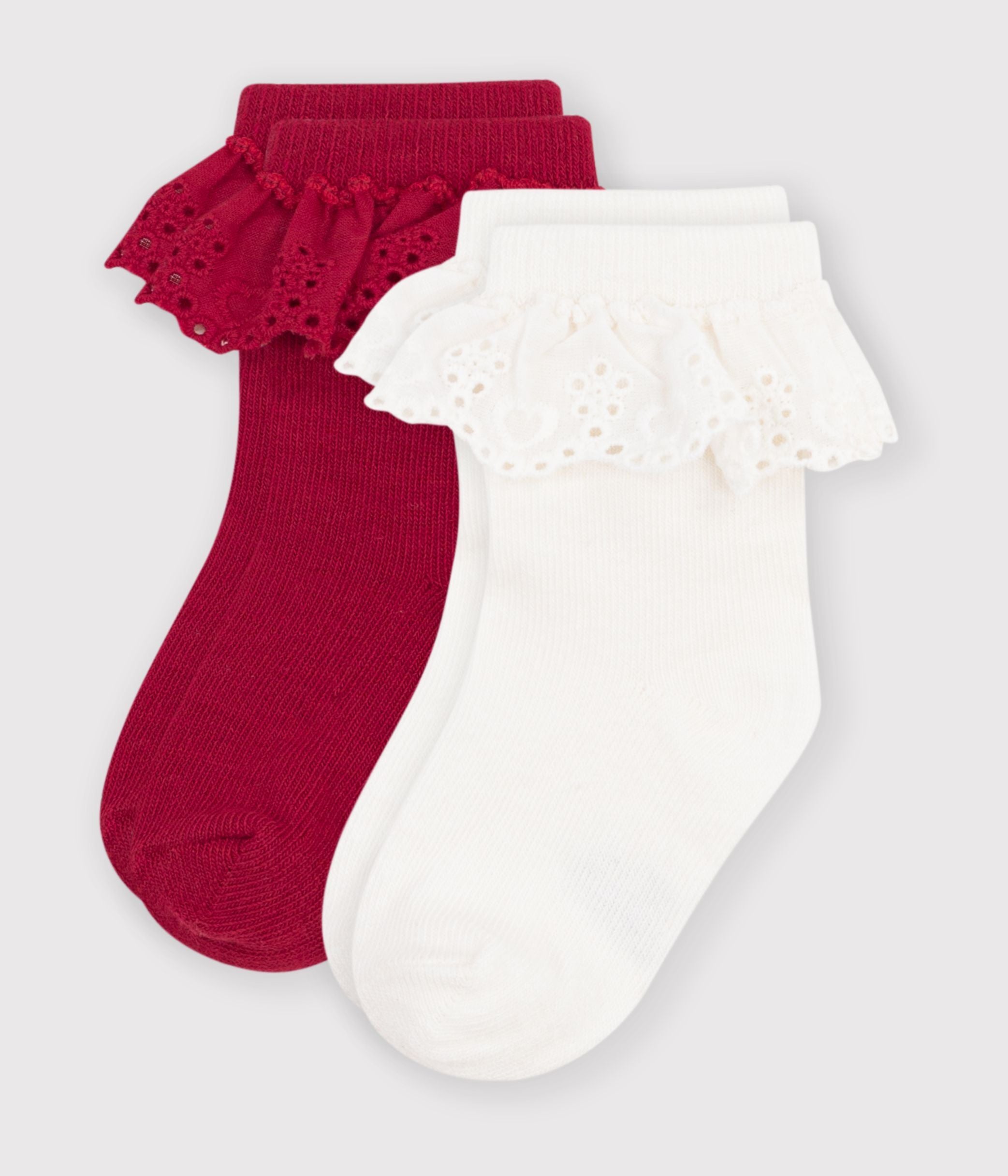 2-paires-de-chaussettes-bébé-en-coton-à-volant