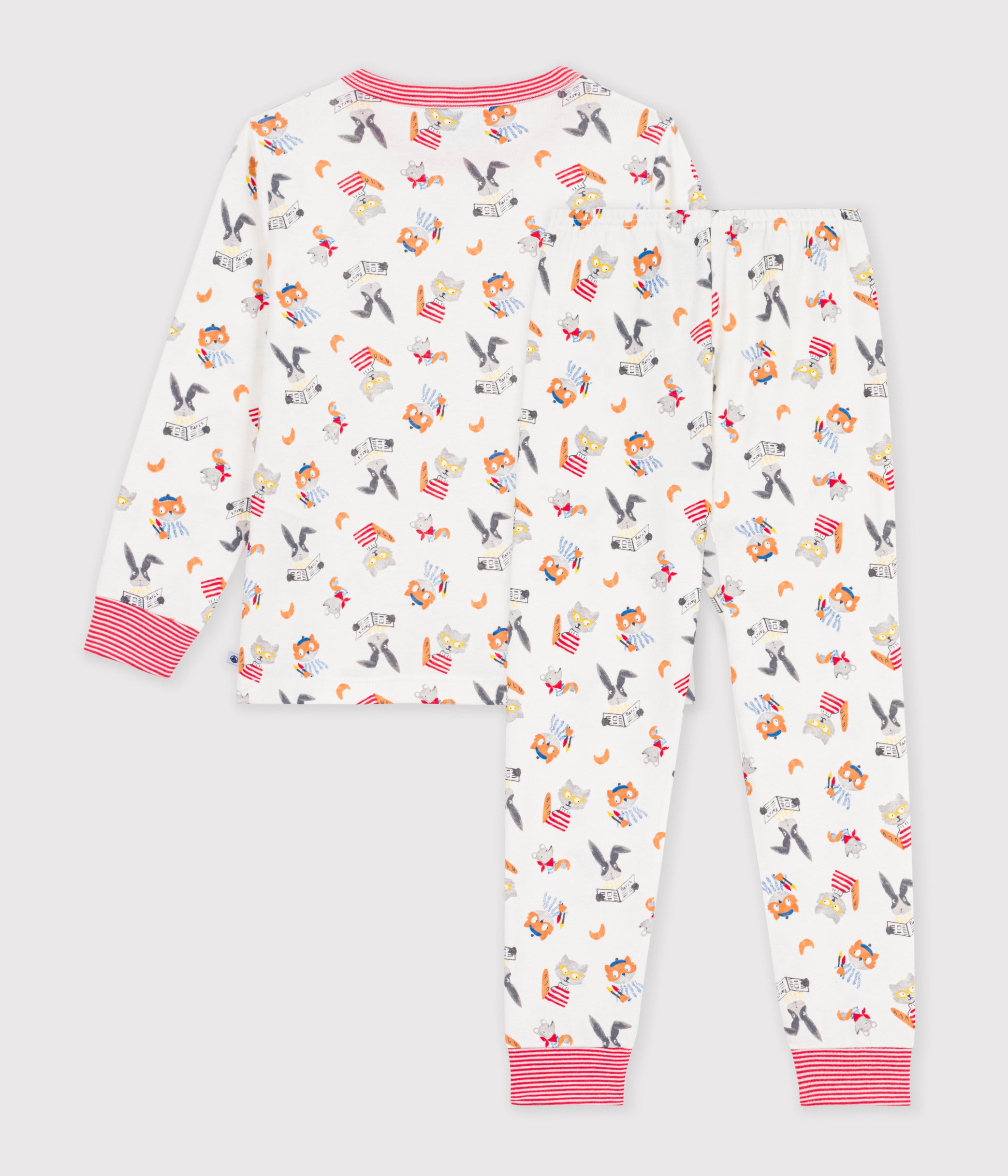pyjama-enfant-en-coton-imprimé-animaux