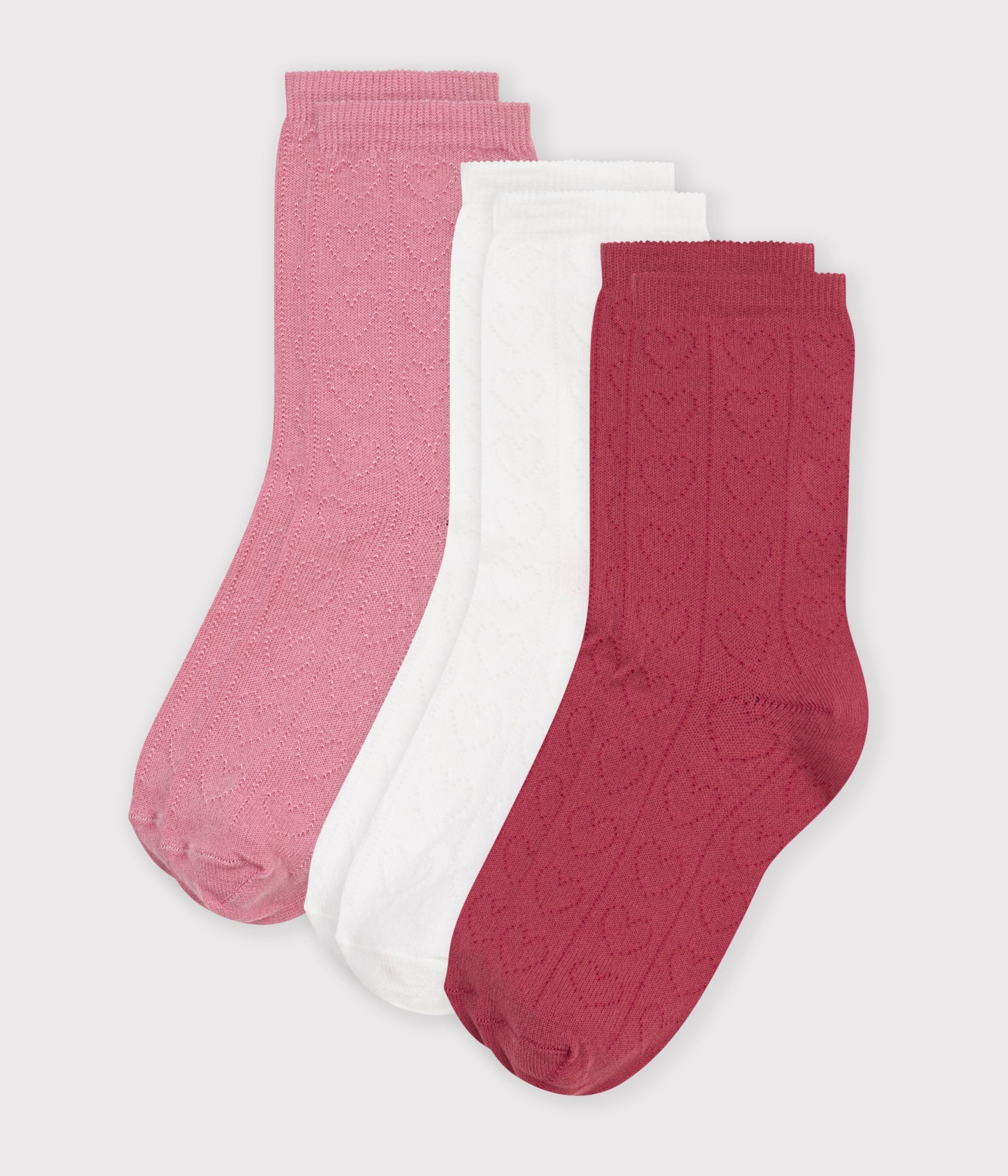 3-paires-de-chaussettes-enfant-en-coton-ajourées-coeurs
