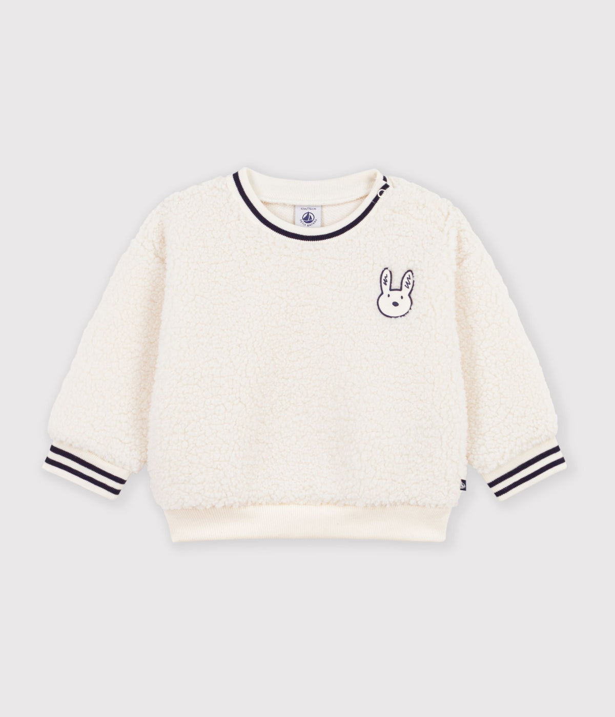 sweatshirt-bébé-en-sherpa-unie