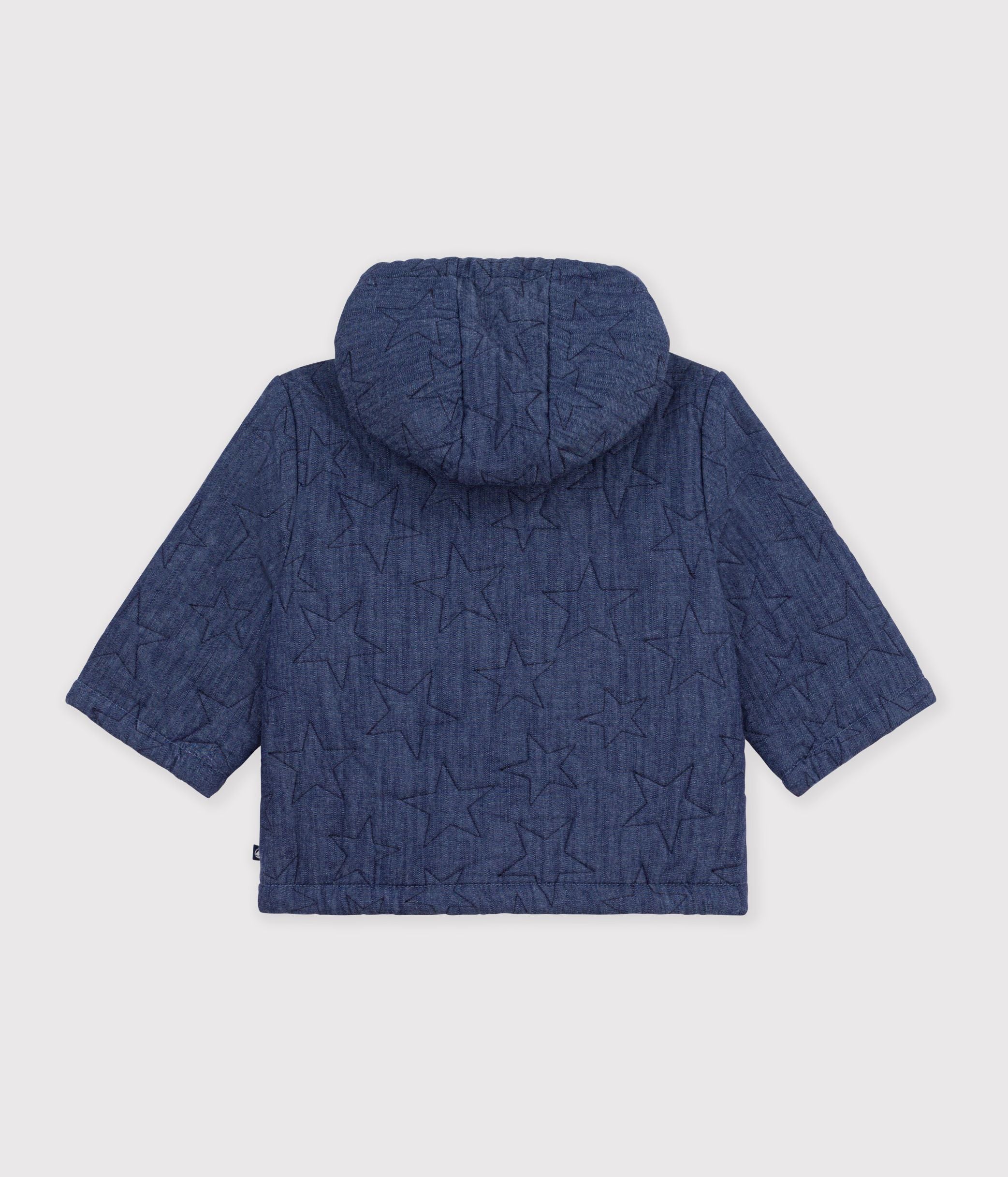 veste-bébé-en-denim-matelassé-brodé-étoiles