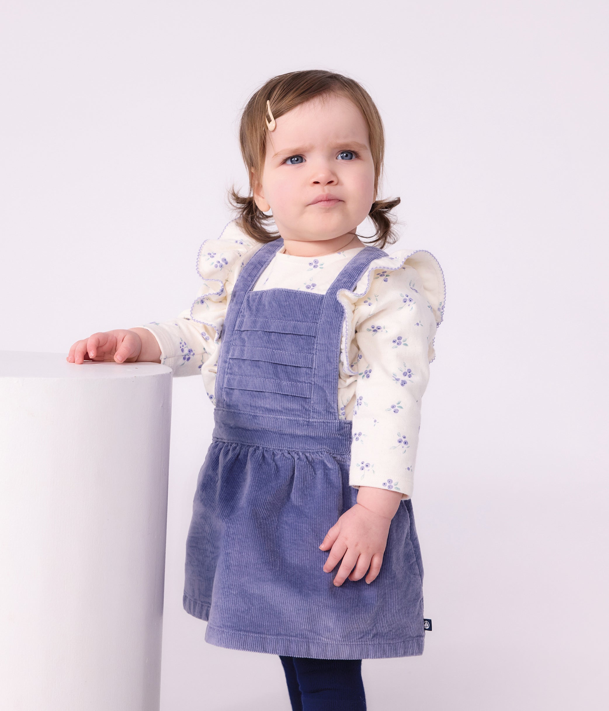 robe-bébé-sans-manches-en-velours-côtelé-uni