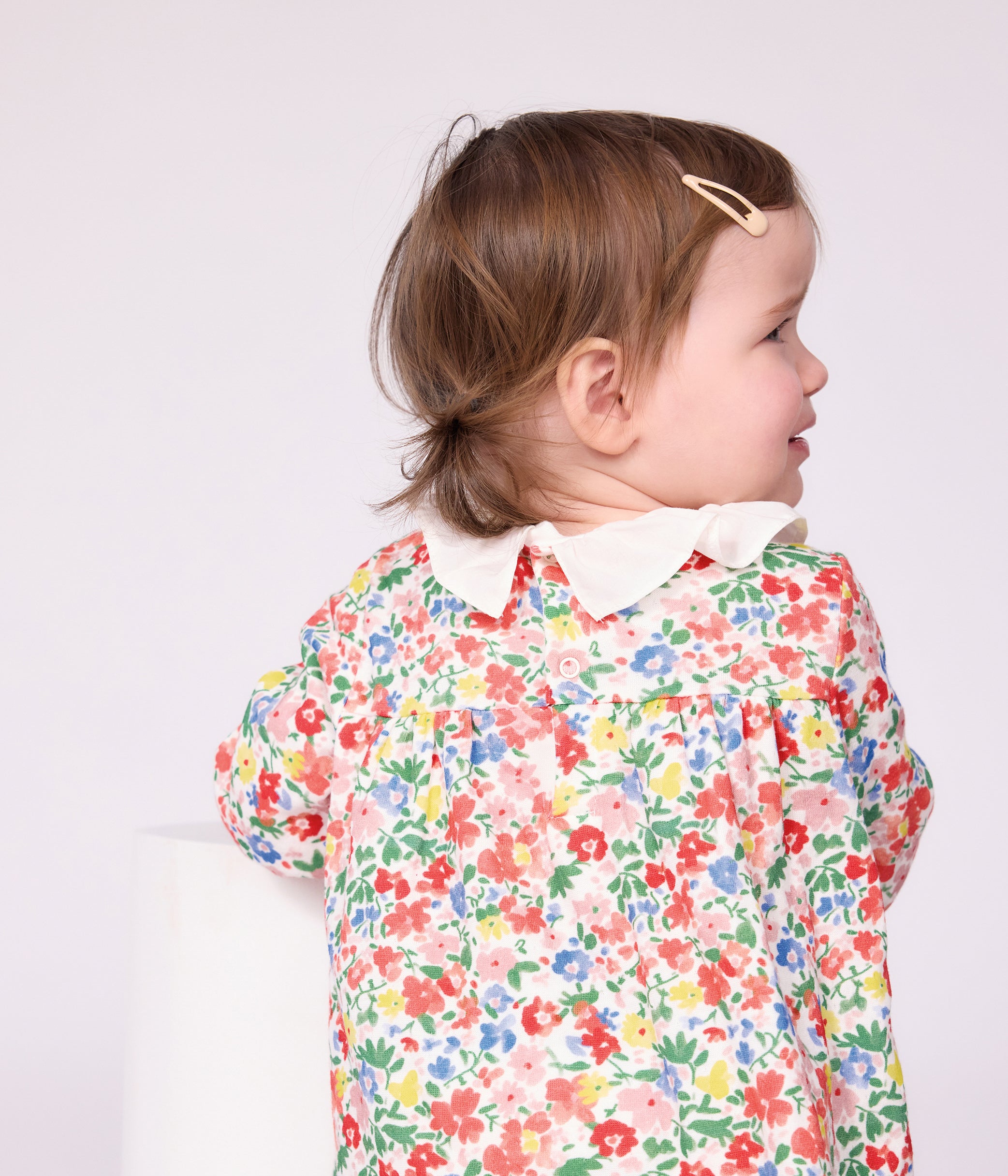 robe-bébé-en-coton-manches-longues-imprimée-à-fleurs