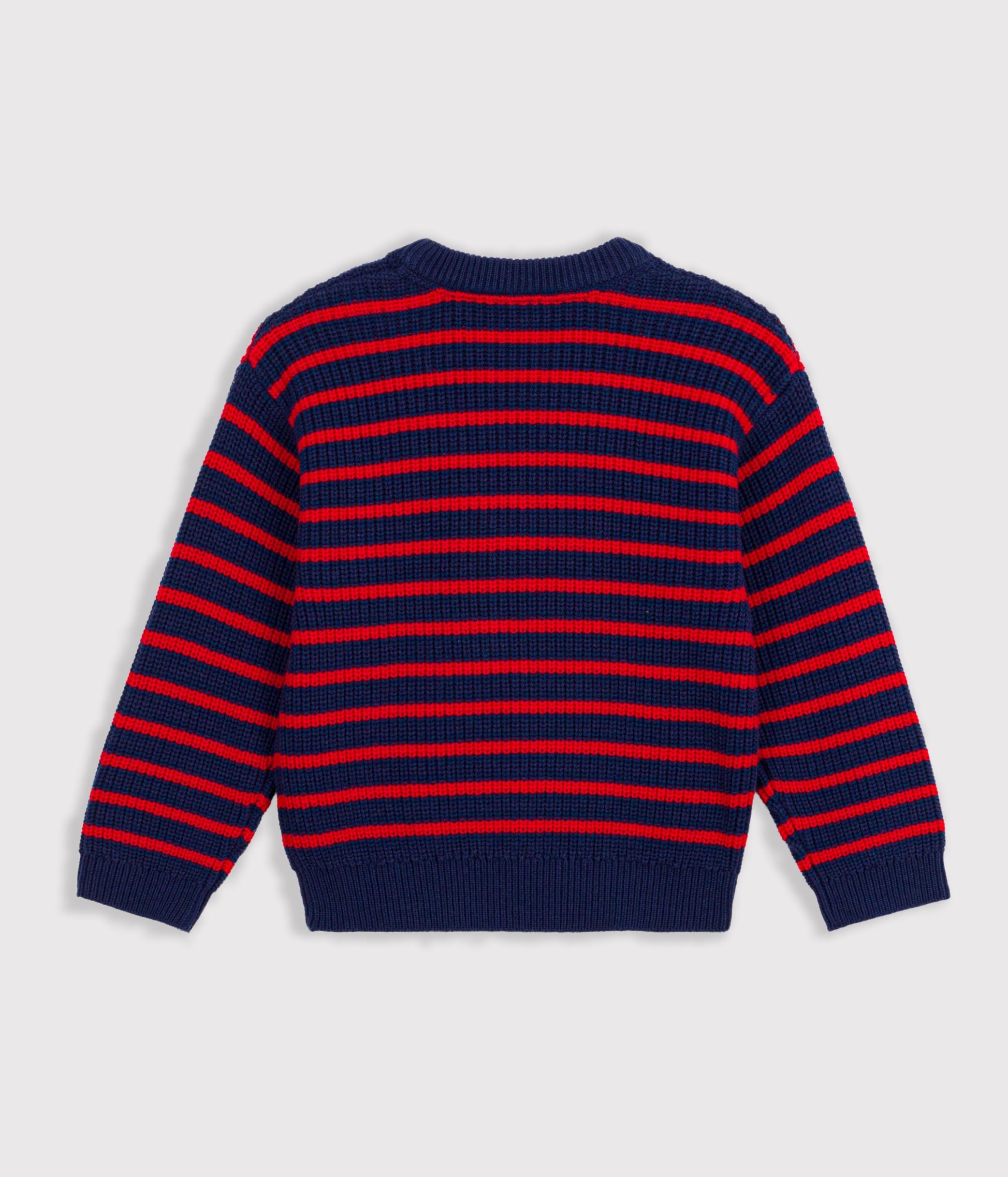 pull-enfant-en-laine-et-coton-à-rayures
