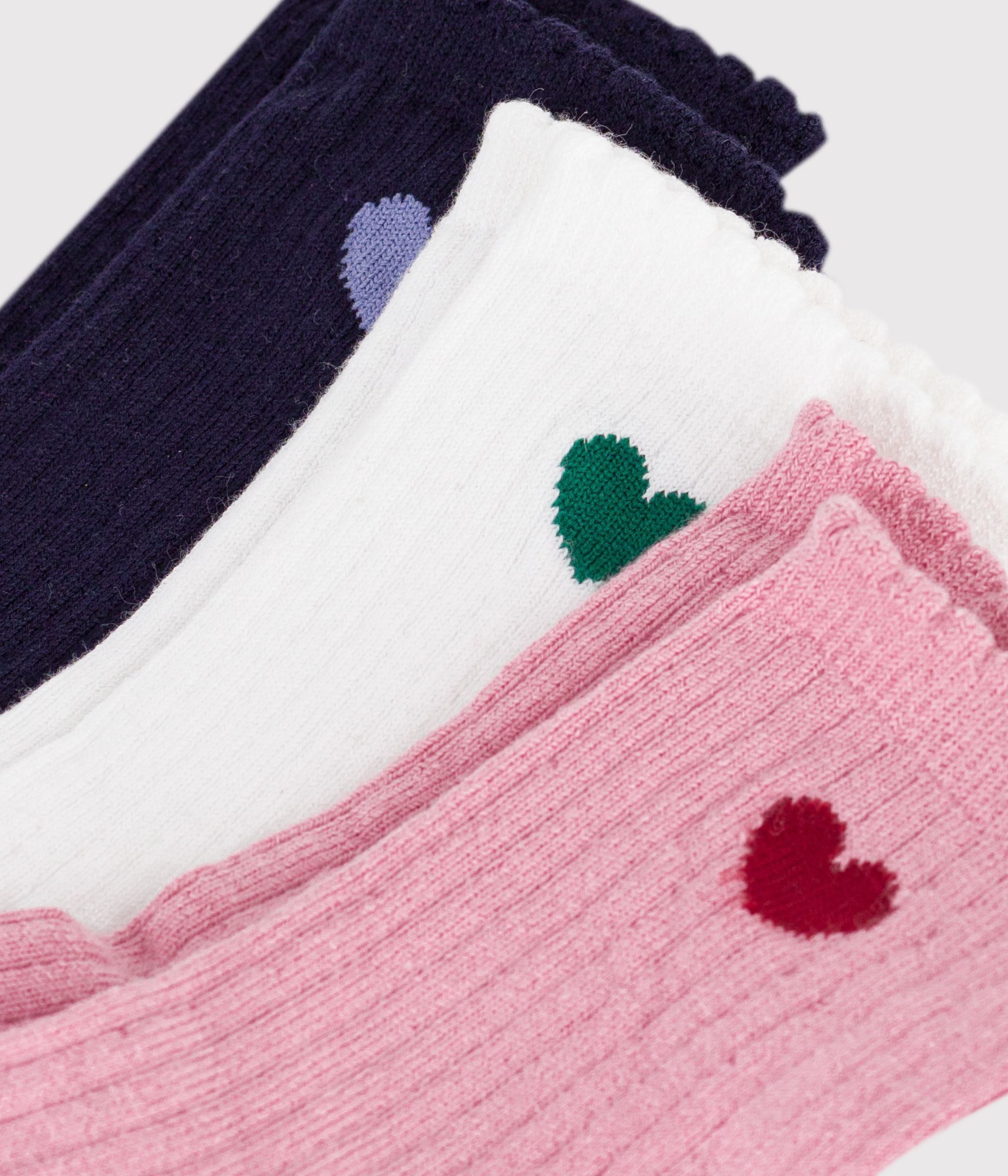 3-paires-de-chaussettes-enfant-en-coton-motif-coeur