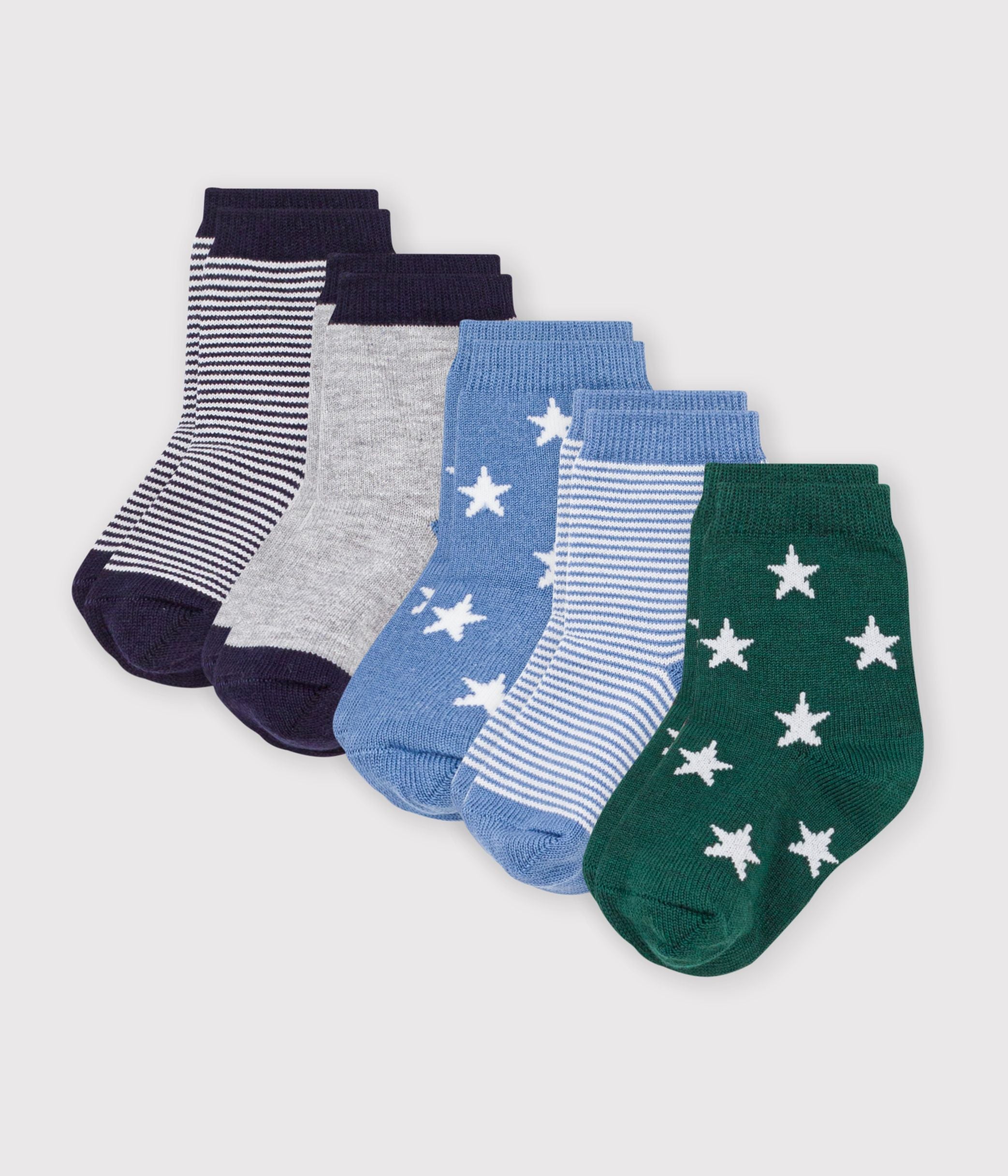 5-paires-de-chaussettes-bébé-en-coton-imprimé-étoiles-et-rayures