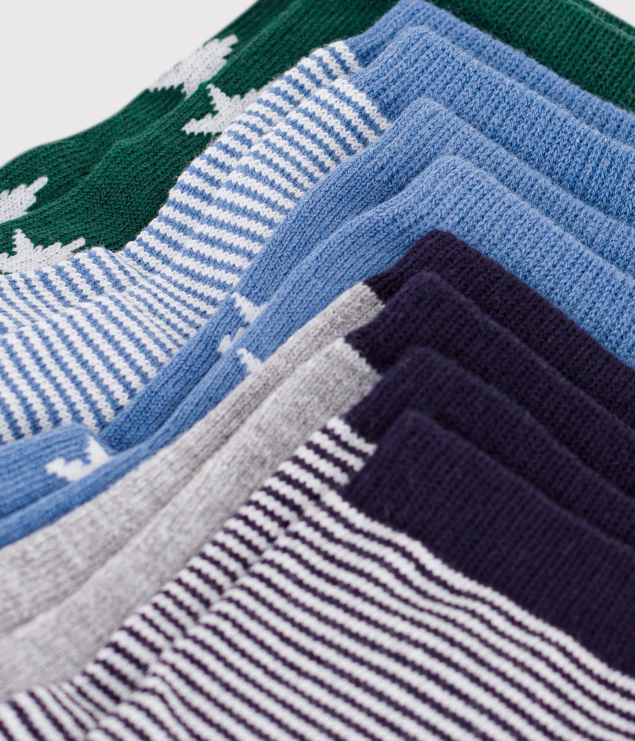 5-paires-de-chaussettes-bébé-en-coton-imprimé-étoiles-et-rayures