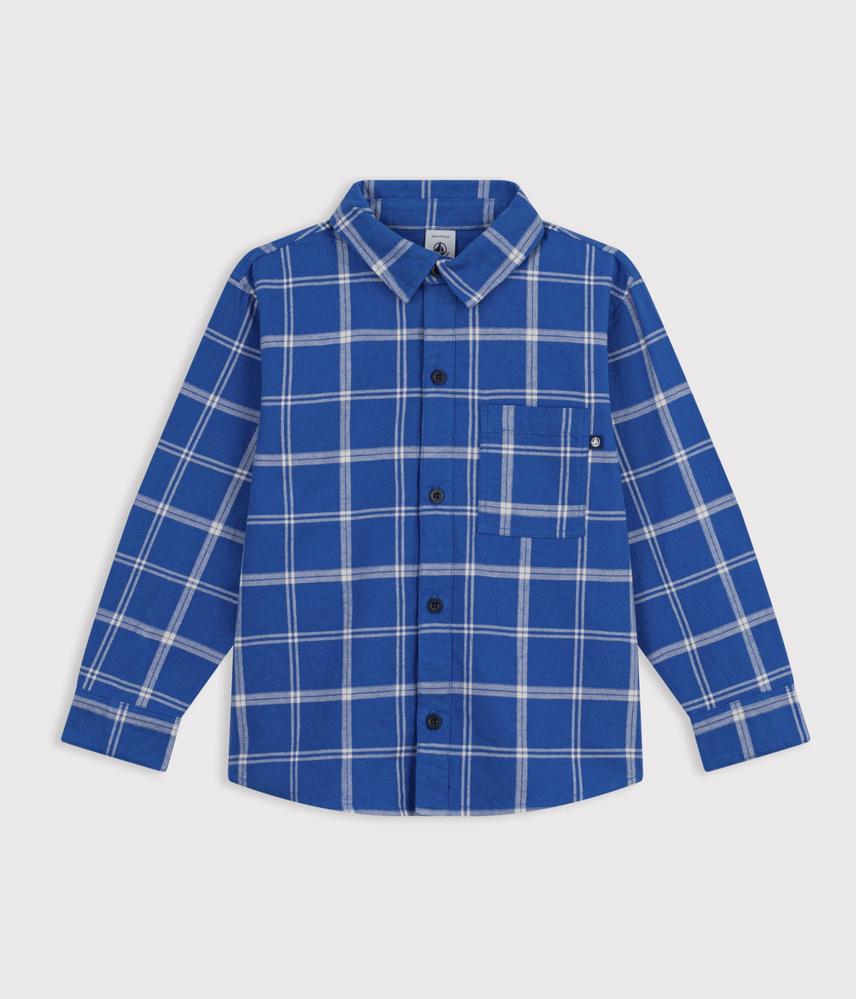chemise-enfant-en-coton-à-carreaux