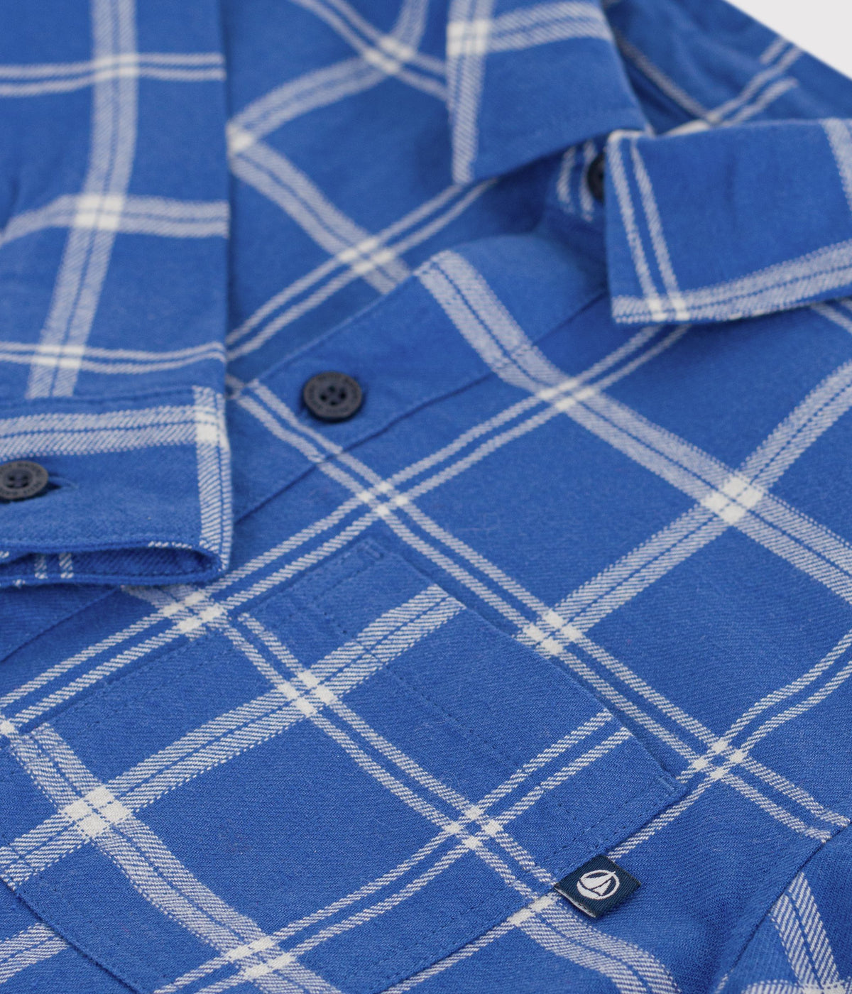 chemise-enfant-en-coton-à-carreaux