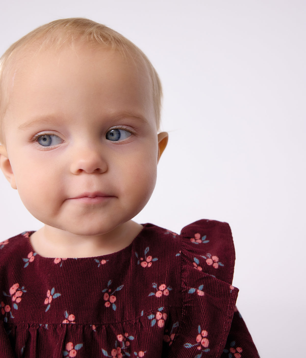 blouse-bébé-en-velours-manches-longues-imprimée-fleurs