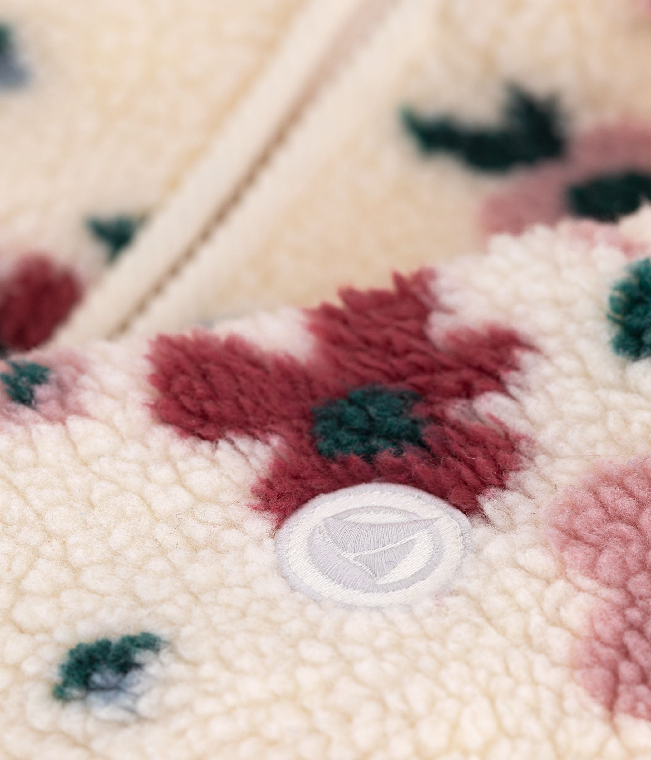 veste-à-capuche-enfant-en-sherpa-à-fleurs