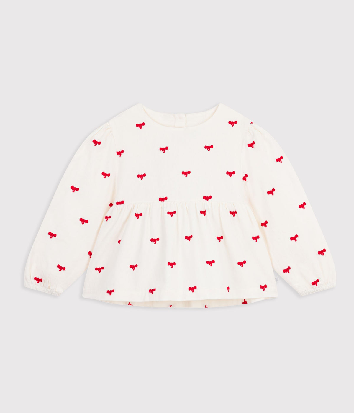 blouse-enfant-en-coton-manches-longues-imprimée-noeuds