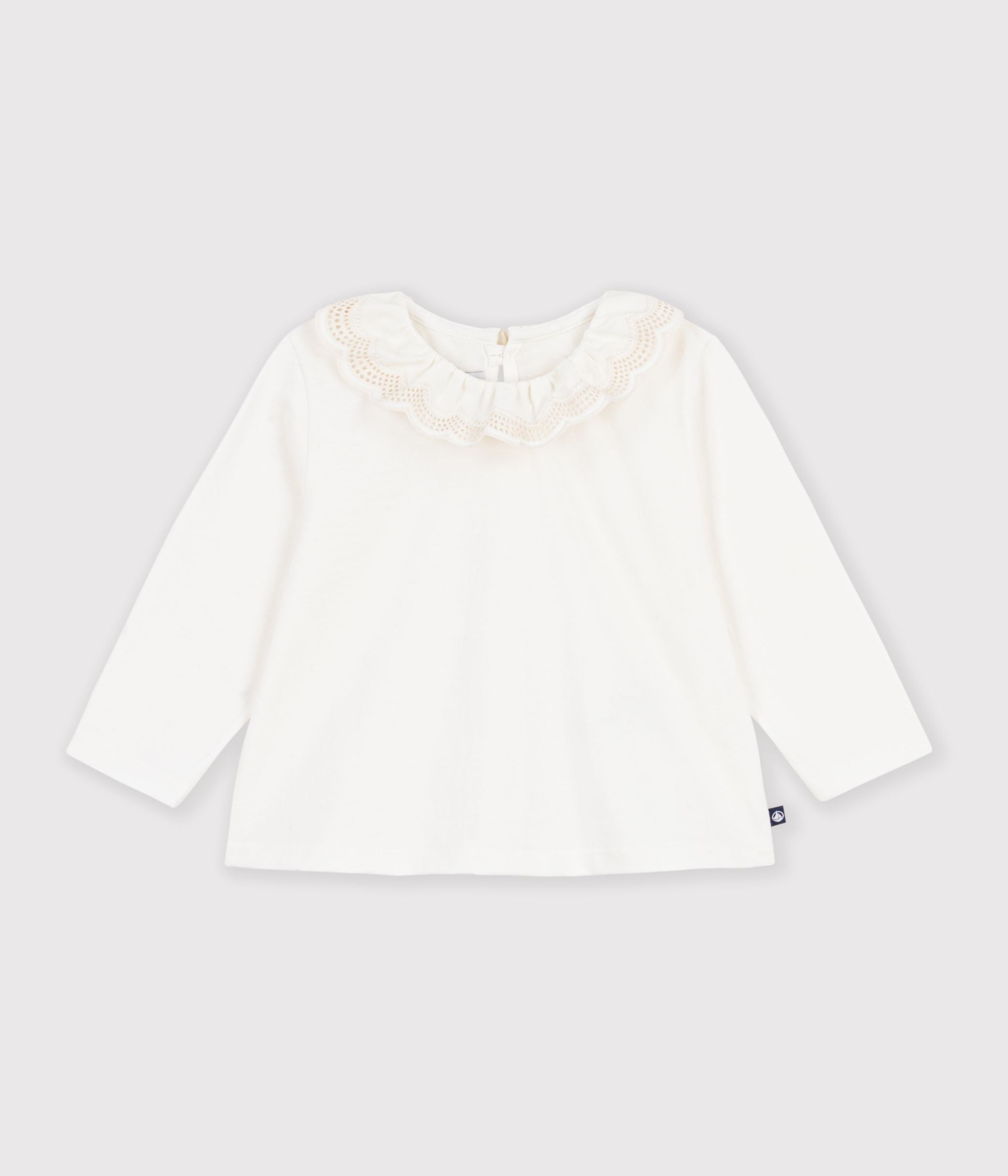 tee-shirt-bébé-en-coton-manches-longues-uni