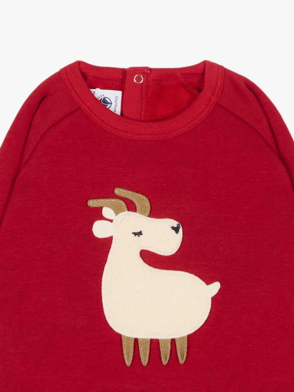 sweatshirt-bébé-en-coton-à-motif-animalier