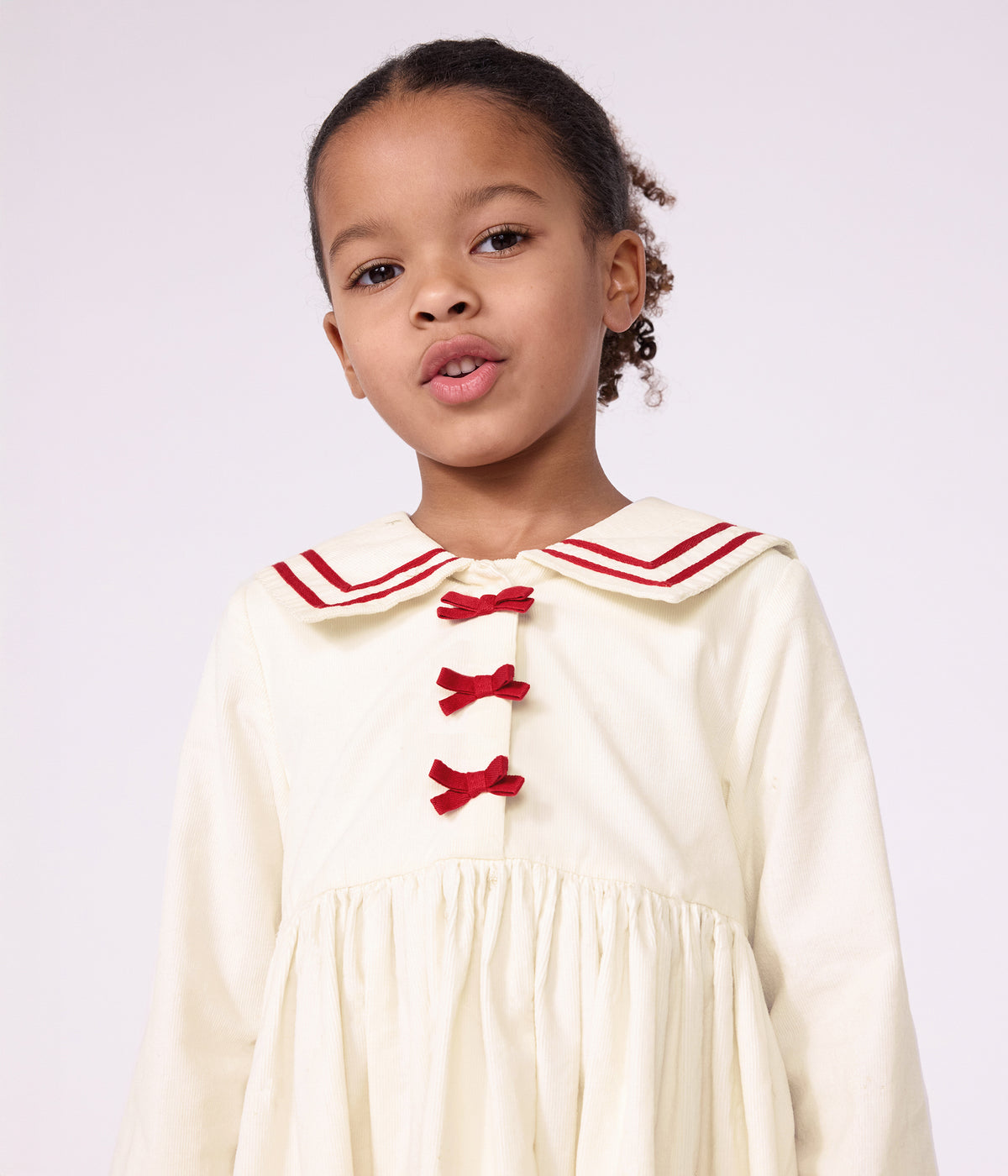 robe-enfant-en-velours-manches-longue-unie