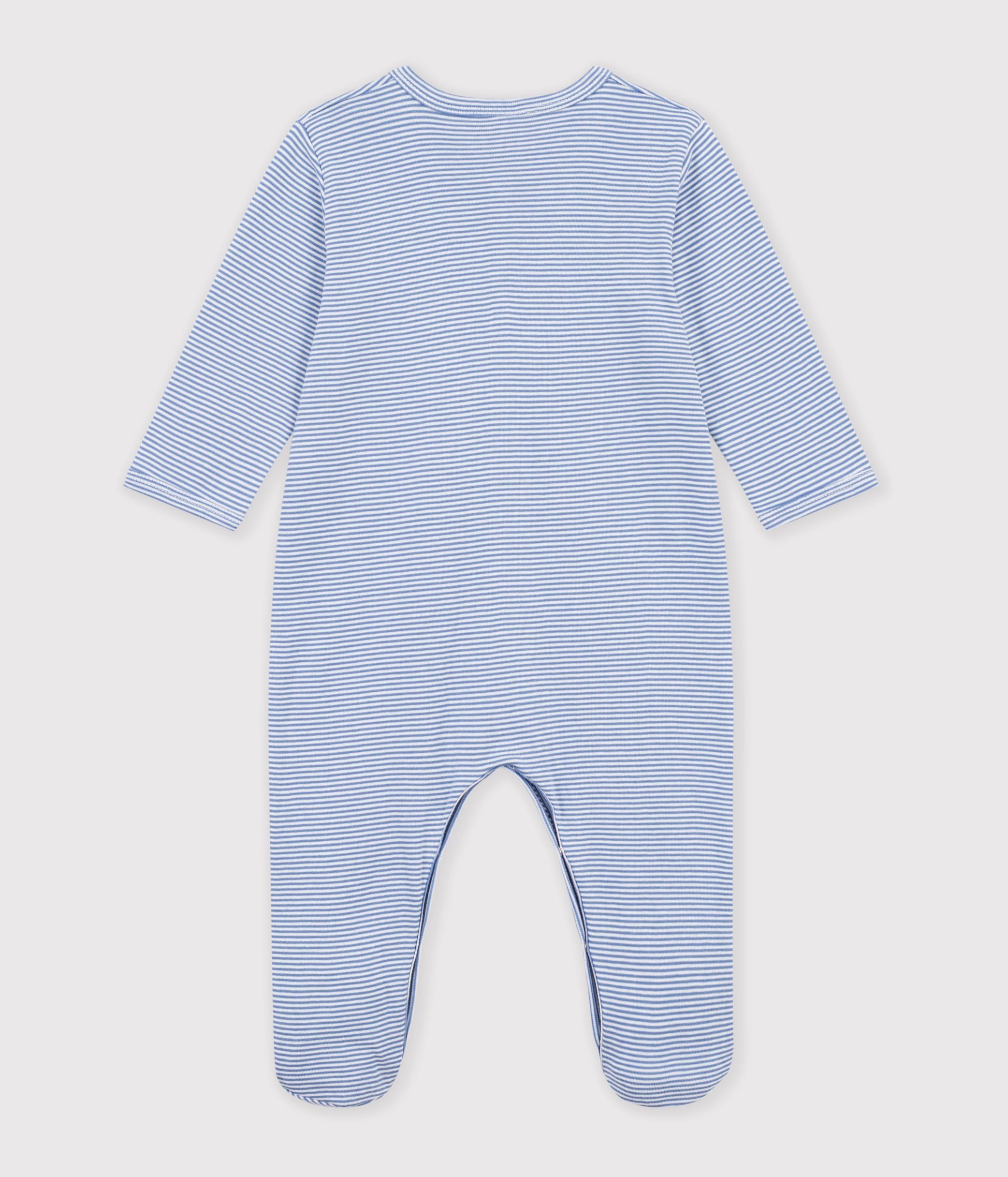 pyjama-bébé-en-coton-à-rayures-milleraies