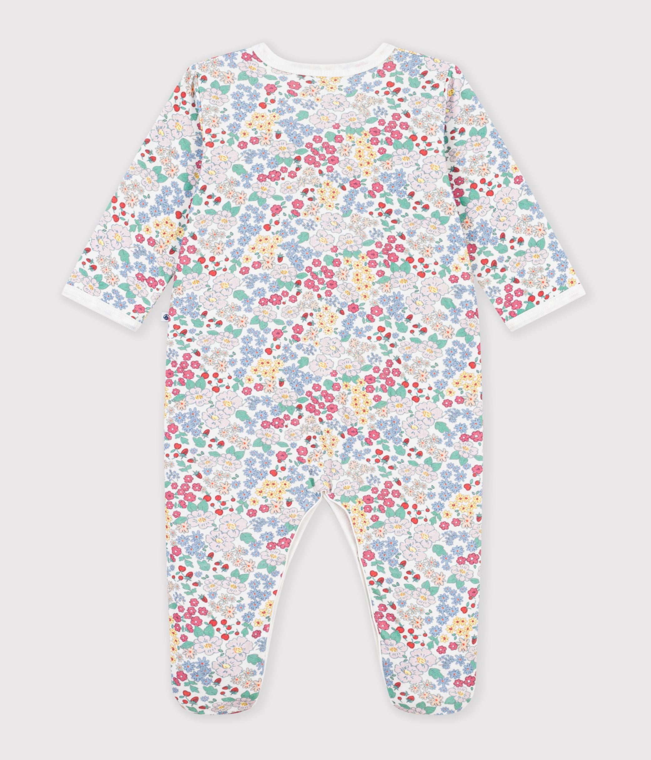 pyjama-bébé-en-tubique-imprimé-à-fleurs