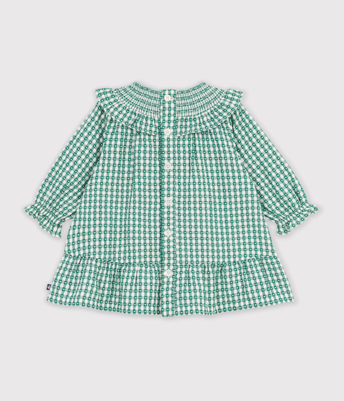 robe-bébé-en-coton-manches-longues-vichy