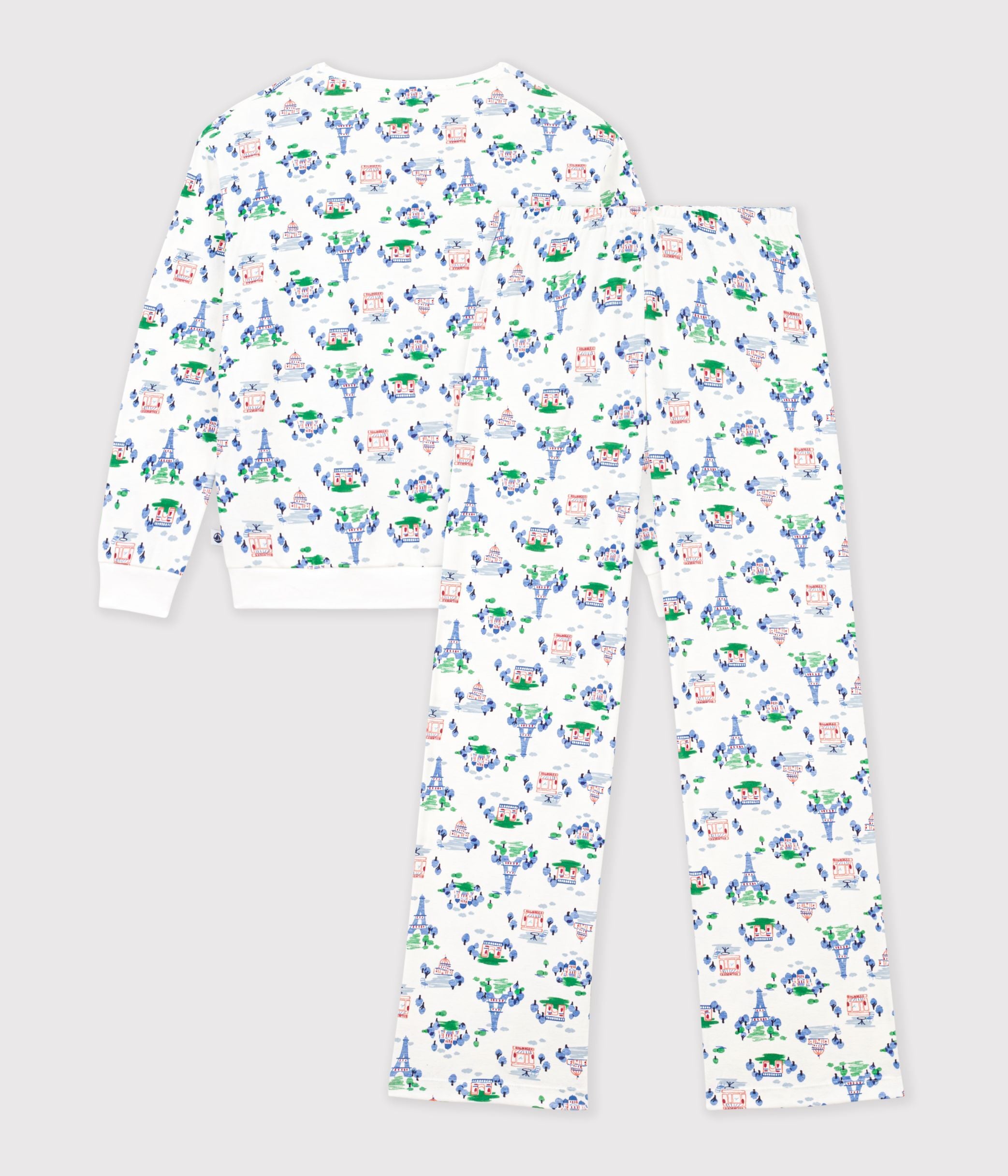 pyjama-femme-en-coton-imprimé-paris