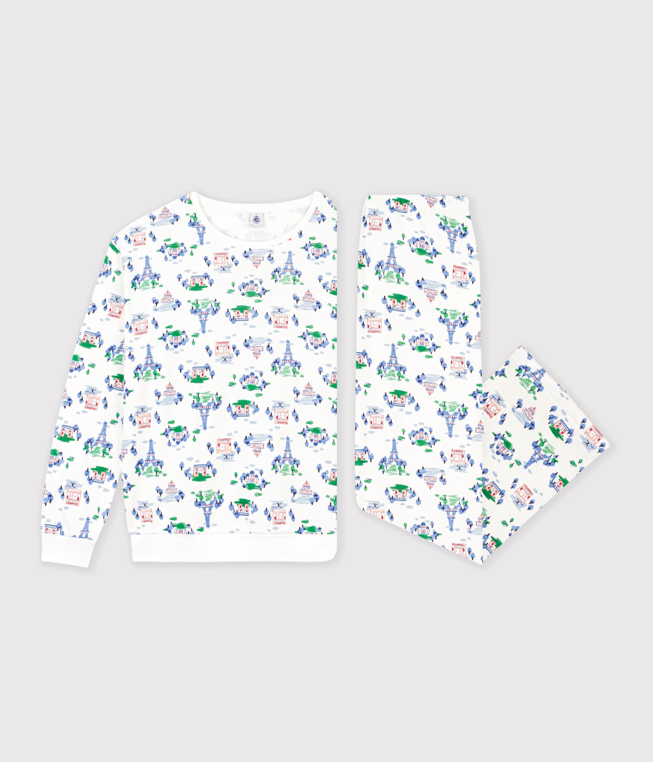 pyjama-femme-en-coton-imprimé-paris