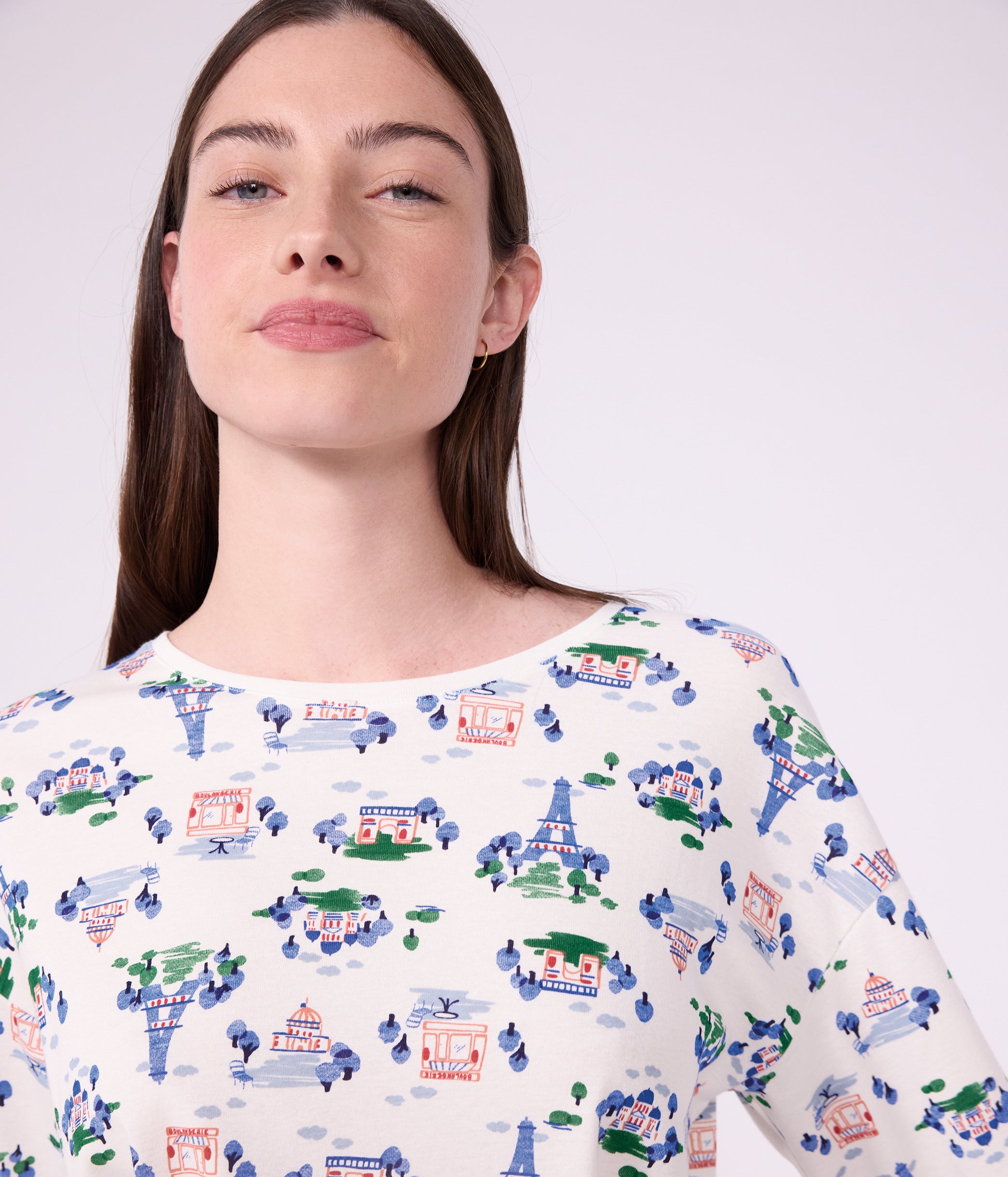 pyjama-femme-en-coton-imprimé-paris