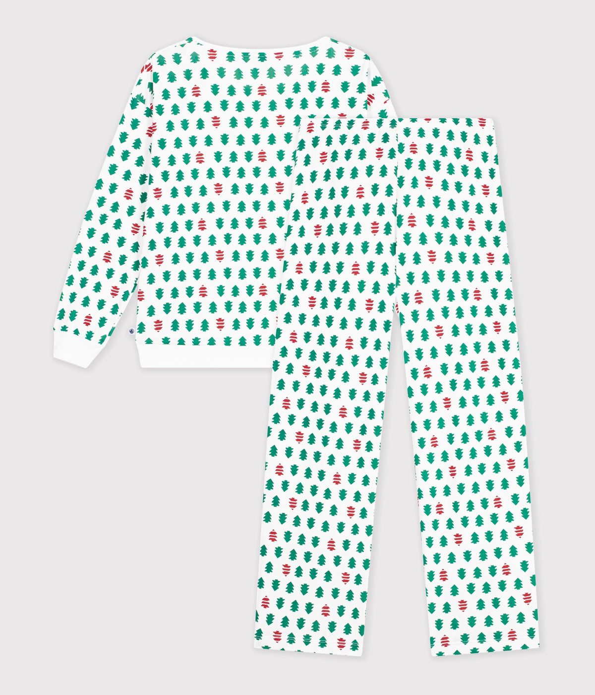 pyjama-femme-en-coton-imprimé-sapins