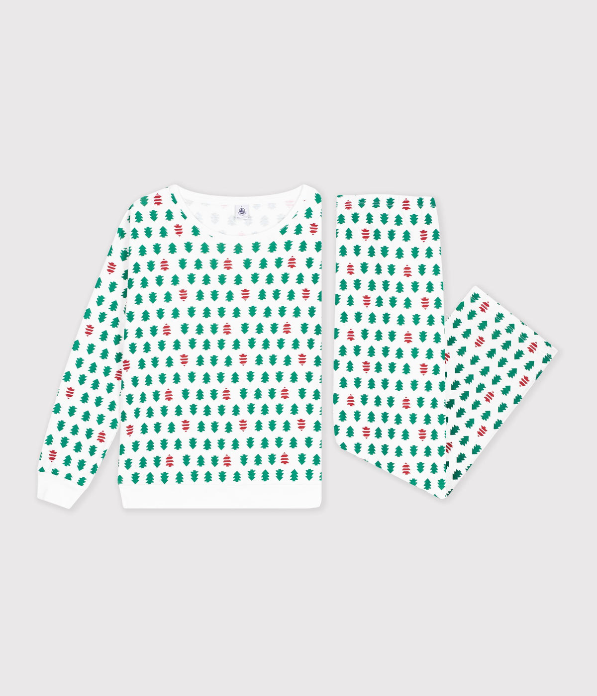 pyjama-femme-en-coton-imprimé-sapins