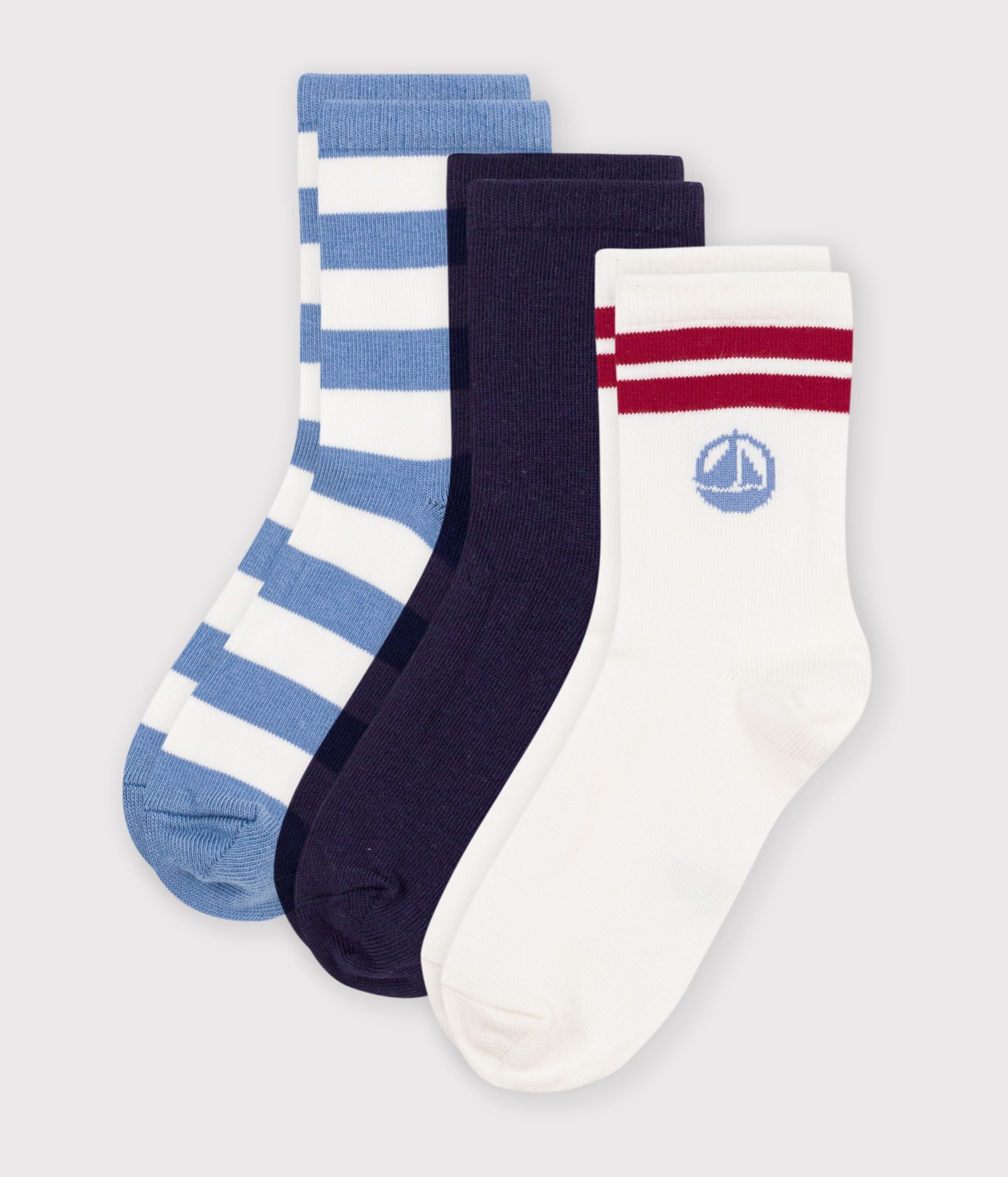 3-paires-de-chaussettes-enfant-en-coton-à-rayures