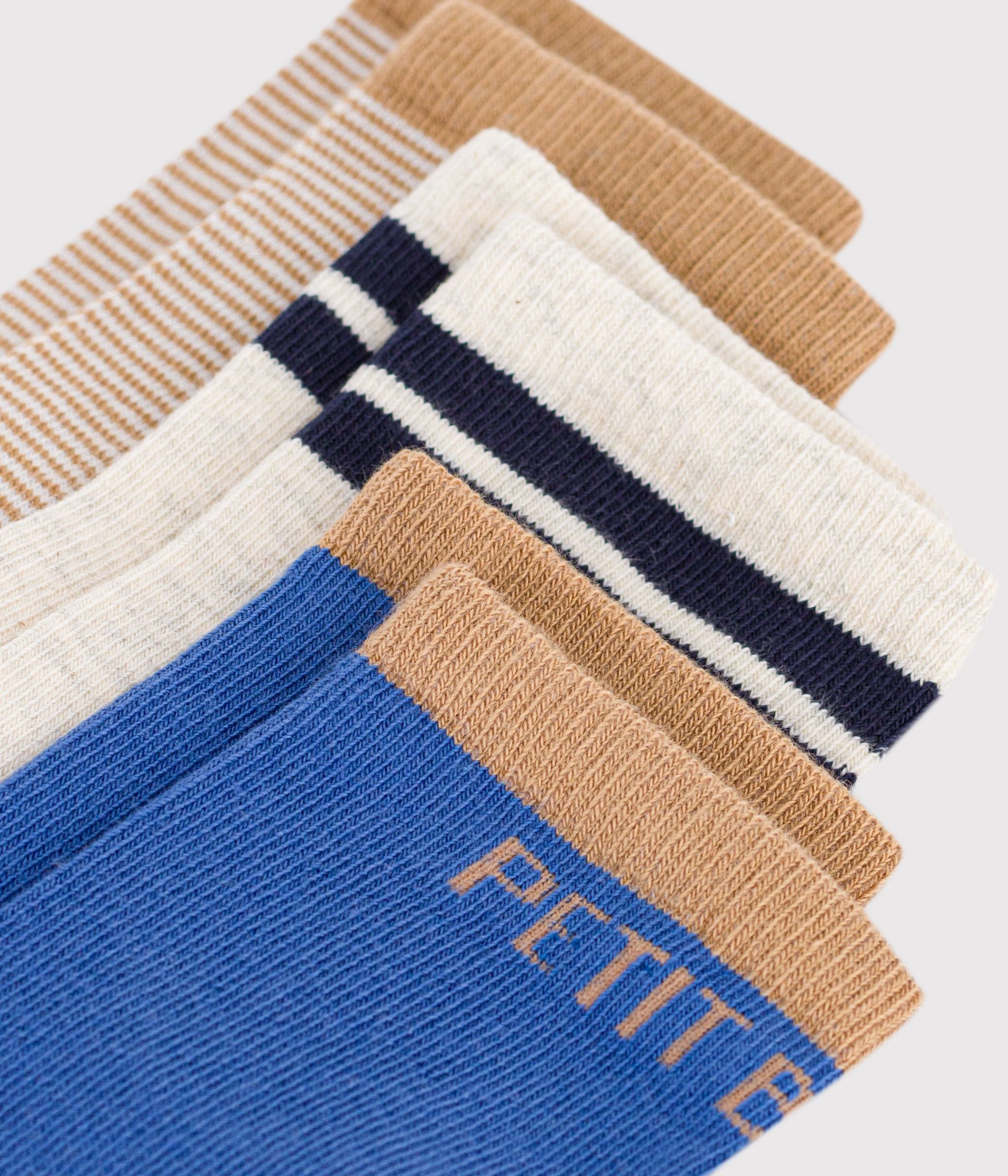 3-paires-de-chaussettes-enfant-en-coton-à-rayures